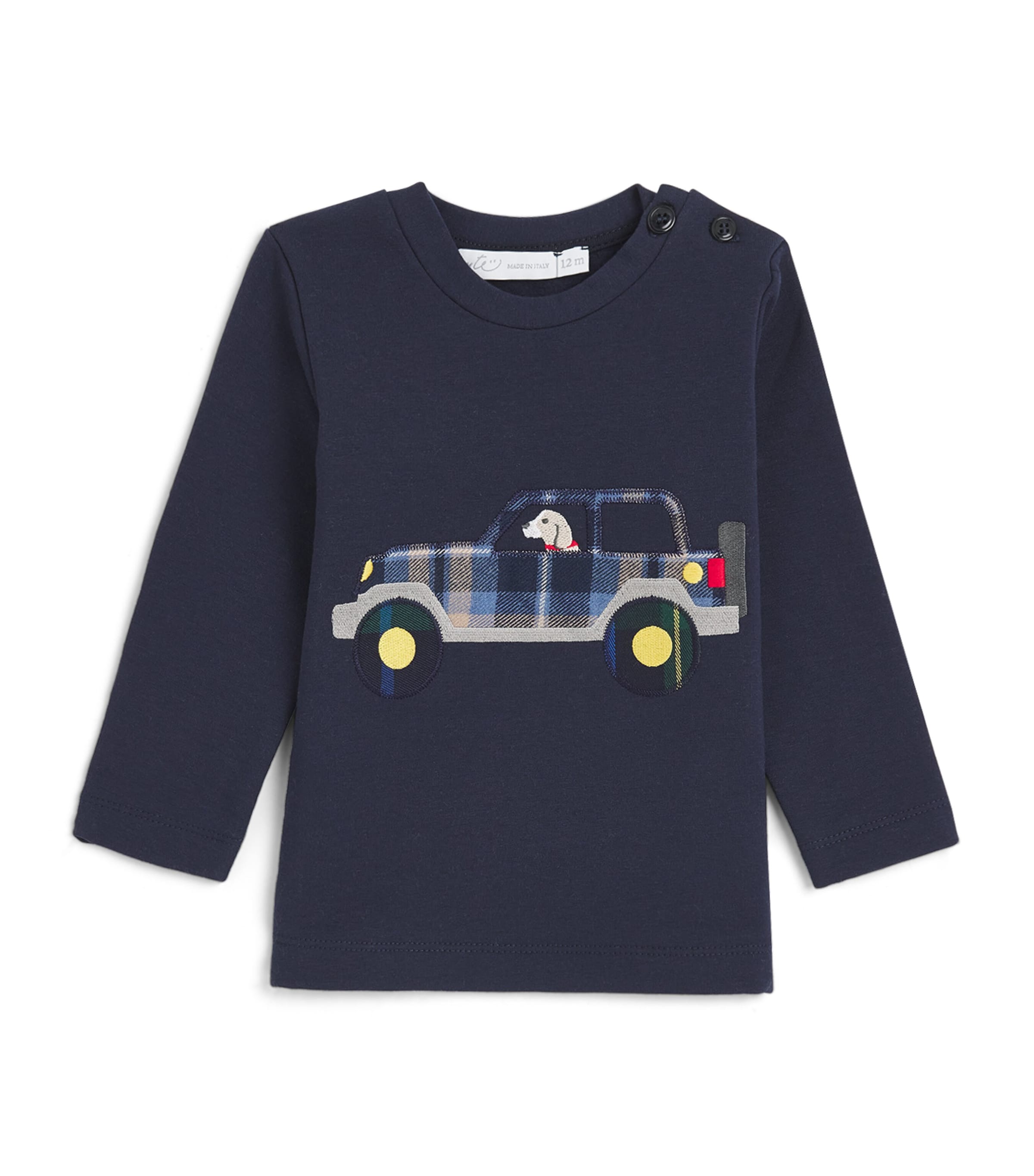Per Te Mens Car Sweater (3-24 Months) Blu