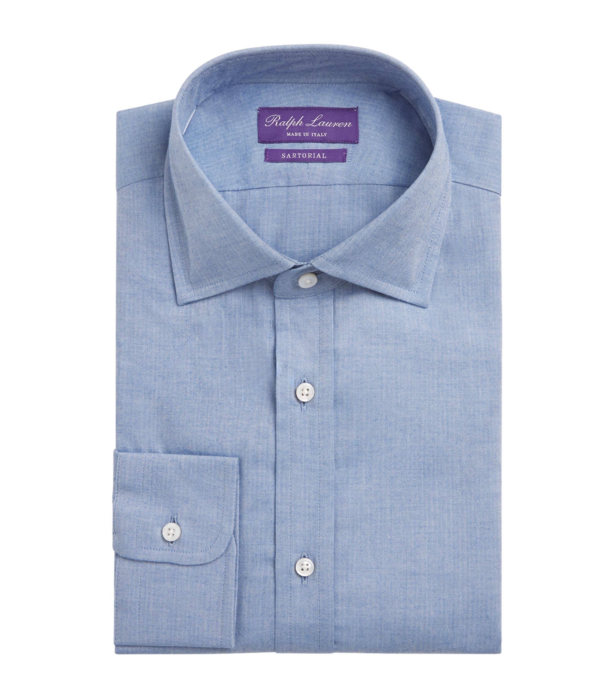 Cotton Herringbone Aston Dress Shirt