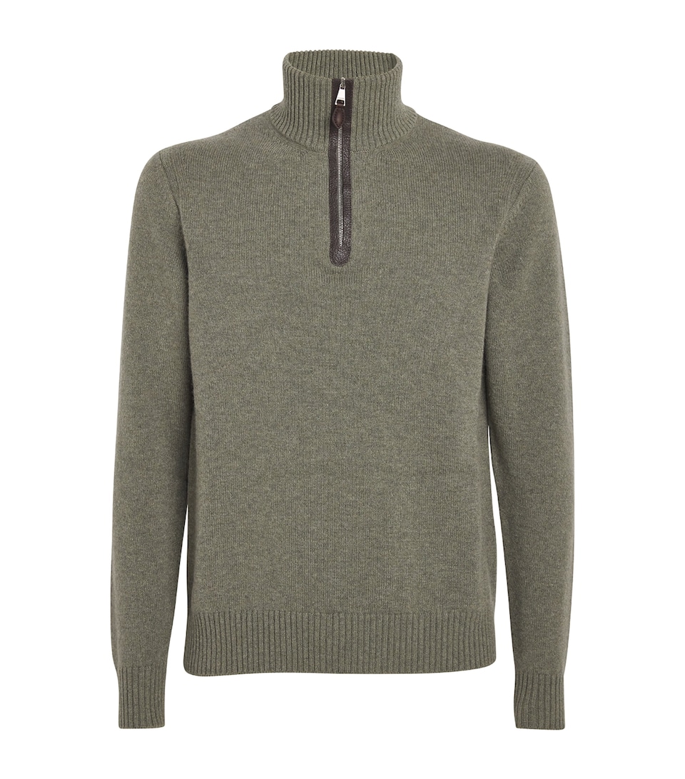 Cashmere Quarter-Zip Sweater