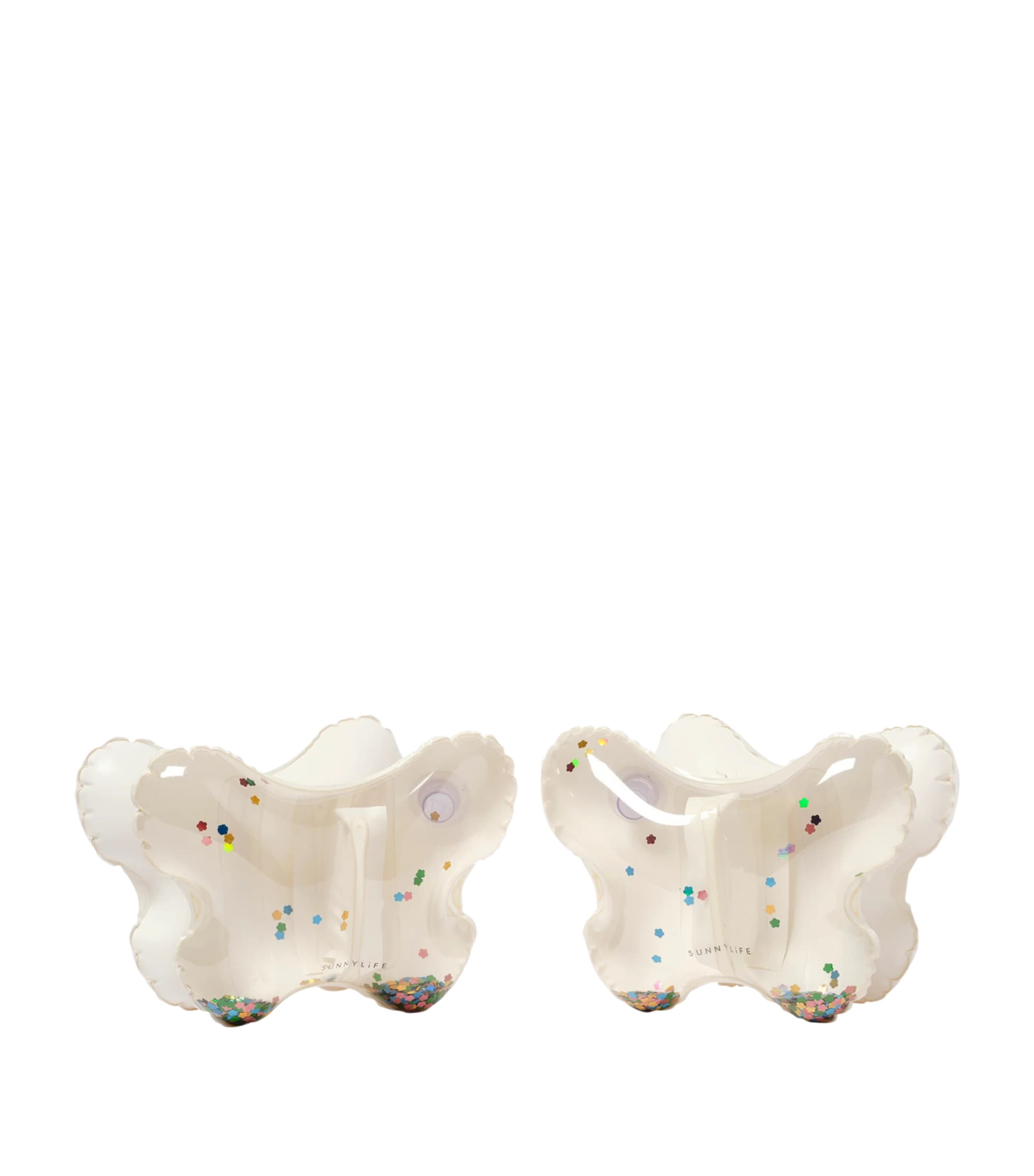 Glitter Butterfly Inflatable Armbands (Set of 2)