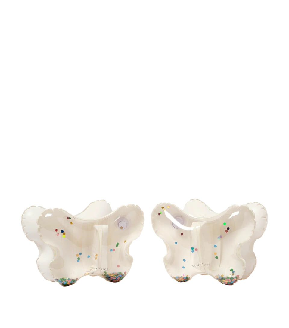 Glitter Butterfly Inflatable Armbands (Set of 2)