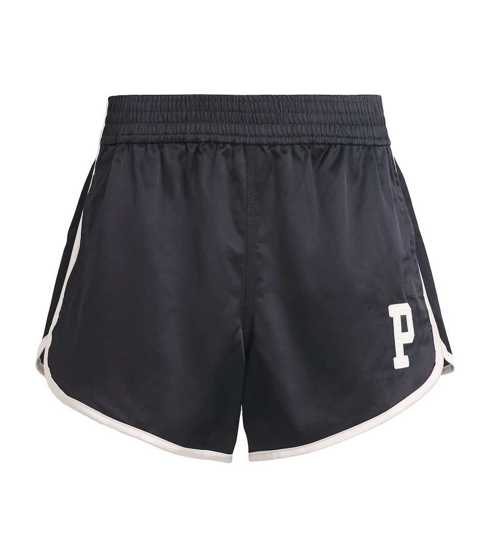 Sateen Logo Shorts