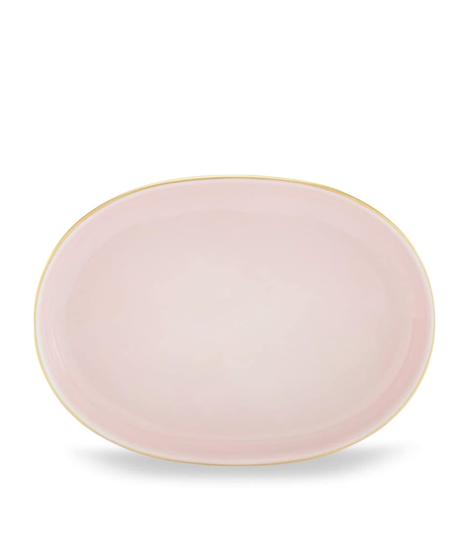 Porcelain Colonna Diva Giallo Pickle Dish (21.5cm)