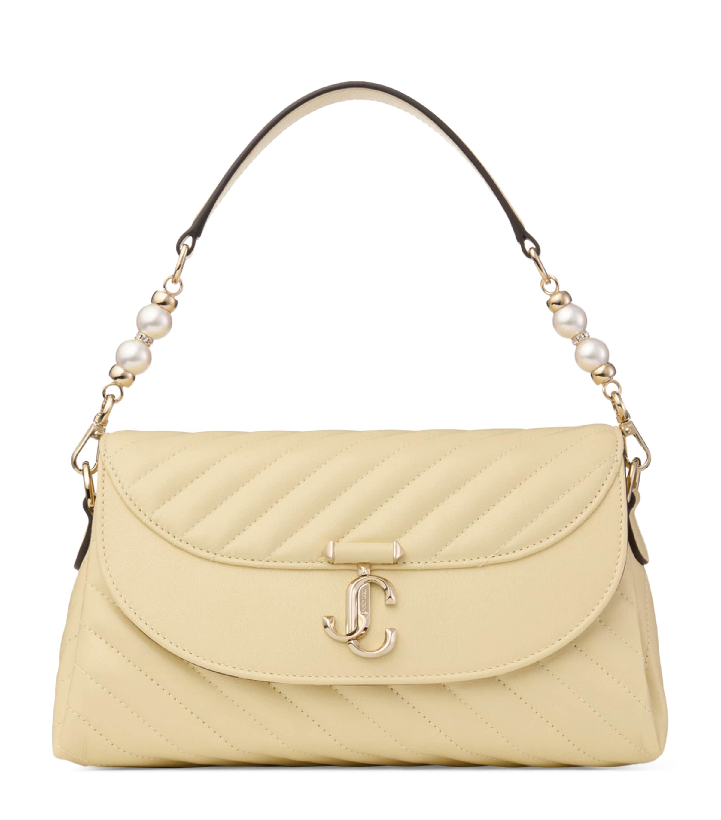 Leather Curve Top-Handle Bag