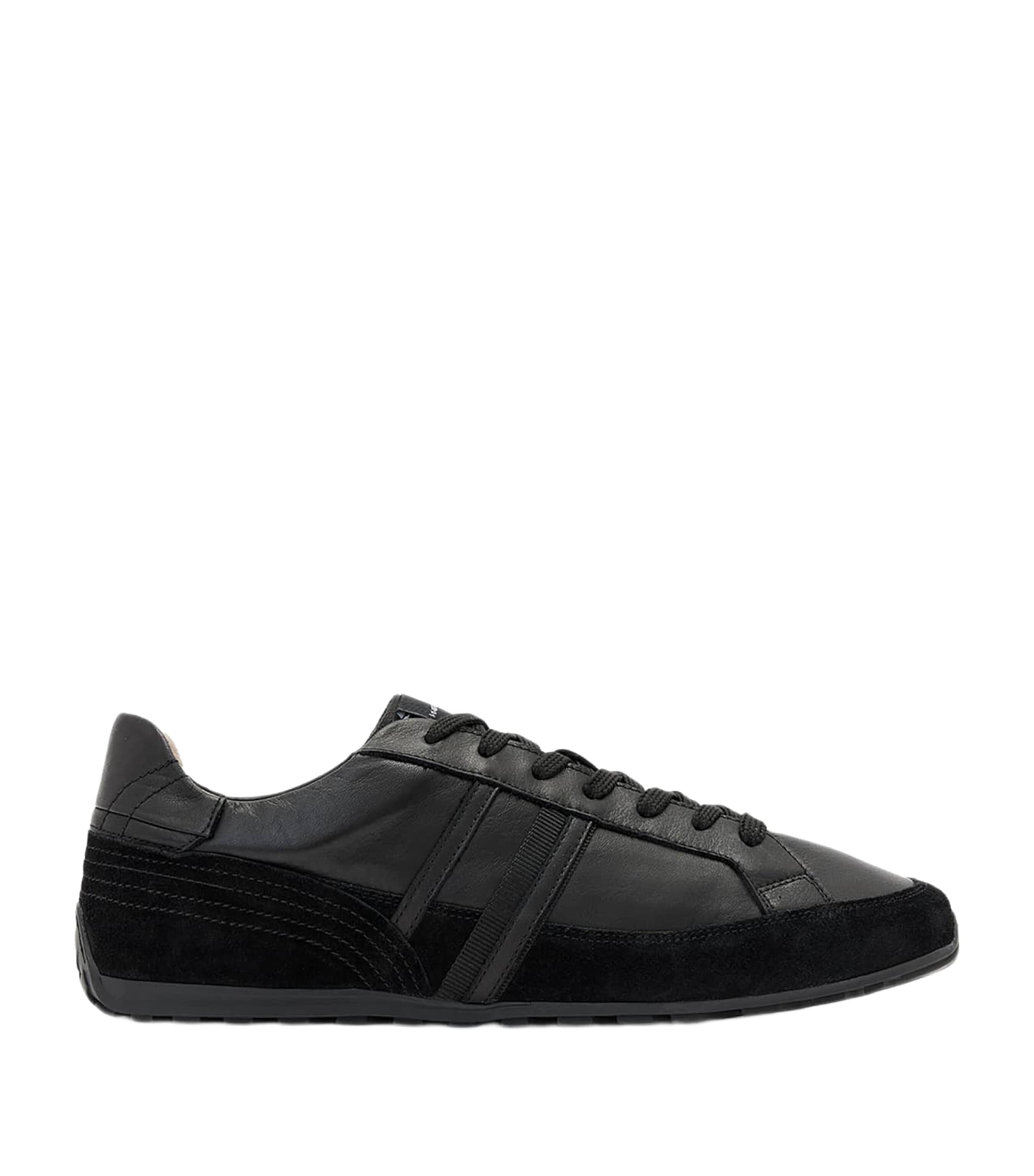 AllSaints Leather Liam Sneakers Black