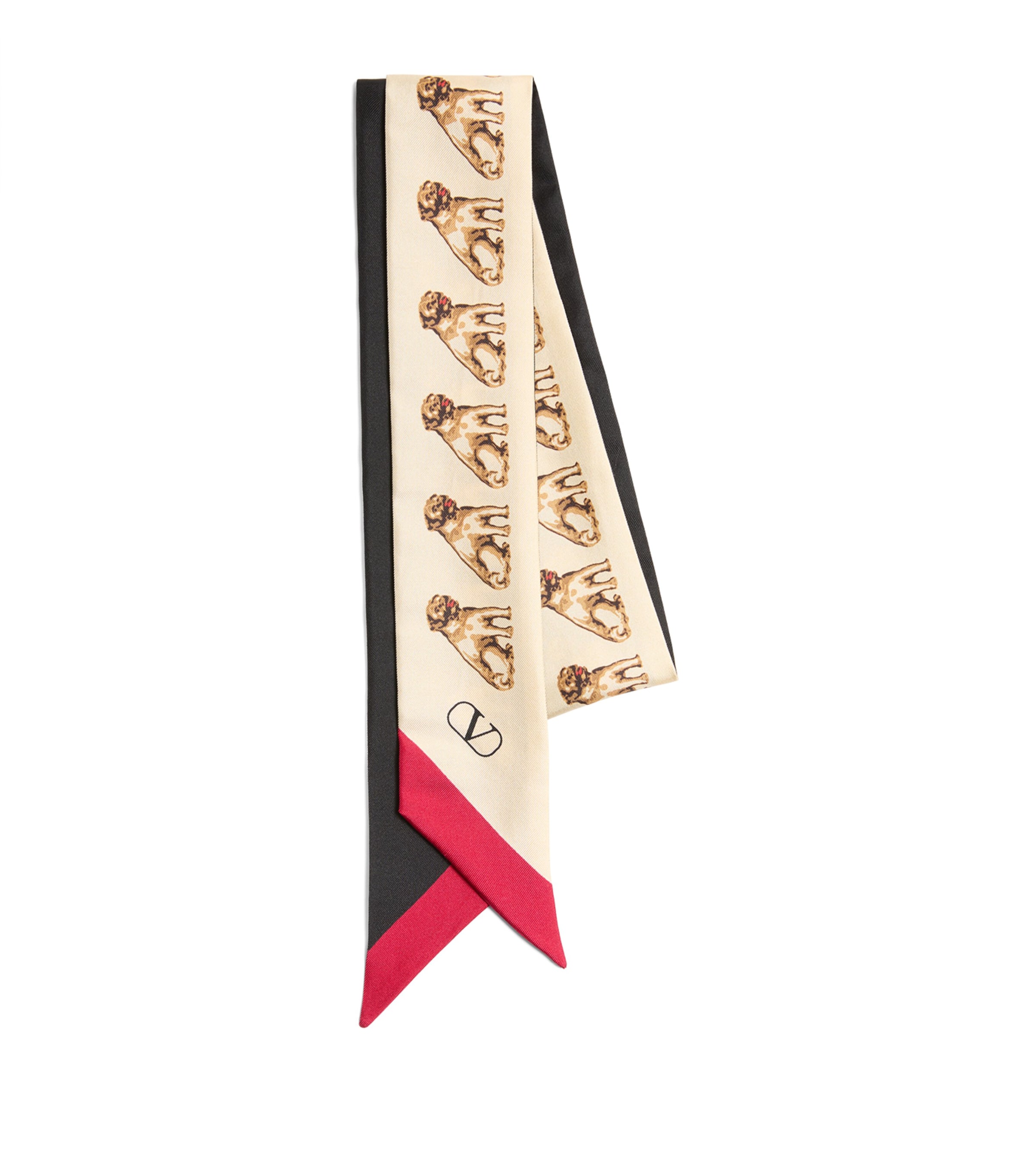スカーフ Valentino Garavani Silk Foulard With Cherryfic Print Valentino Garavani Silk Cherryfic Print Scarf | Harrods US
