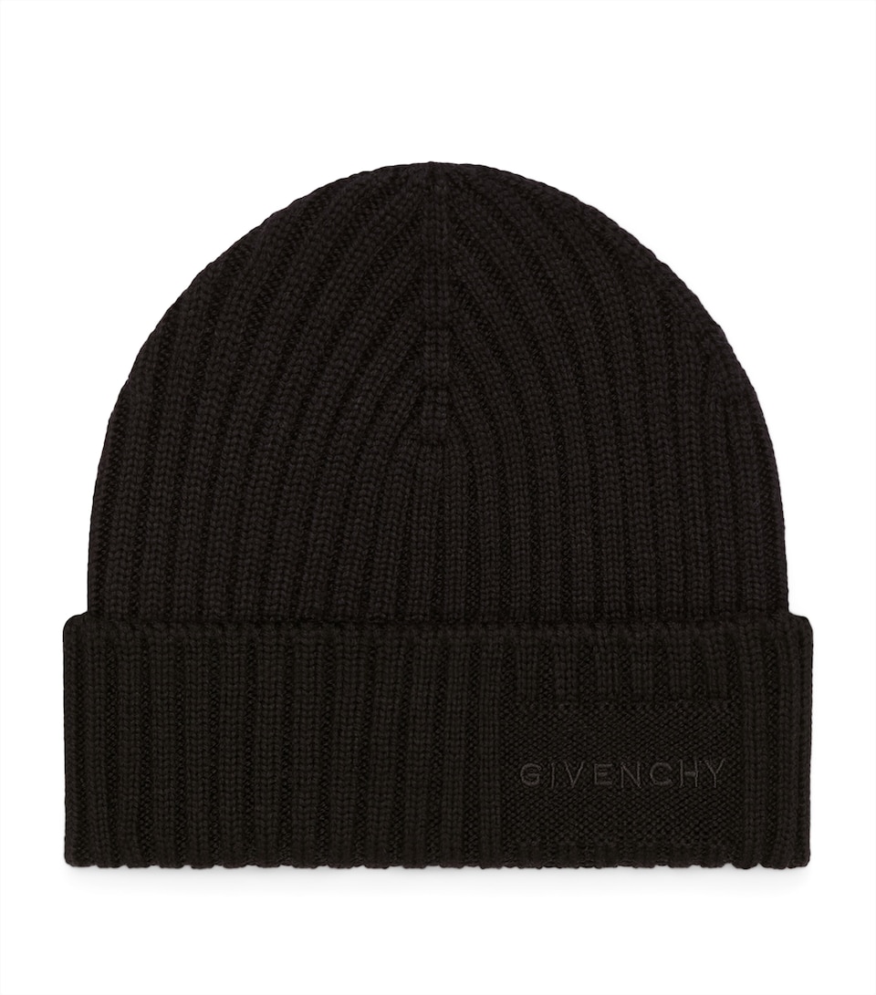 Wool Rib-Knit Beanie