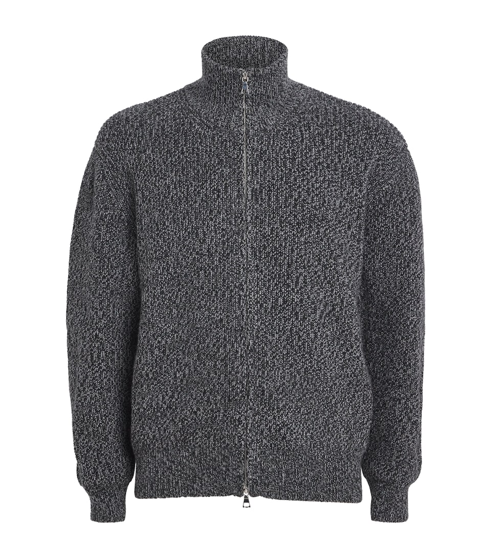 Merino Wool Specked Rib Jumper