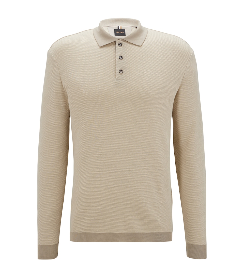 Long-Sleeved Polo Shirt