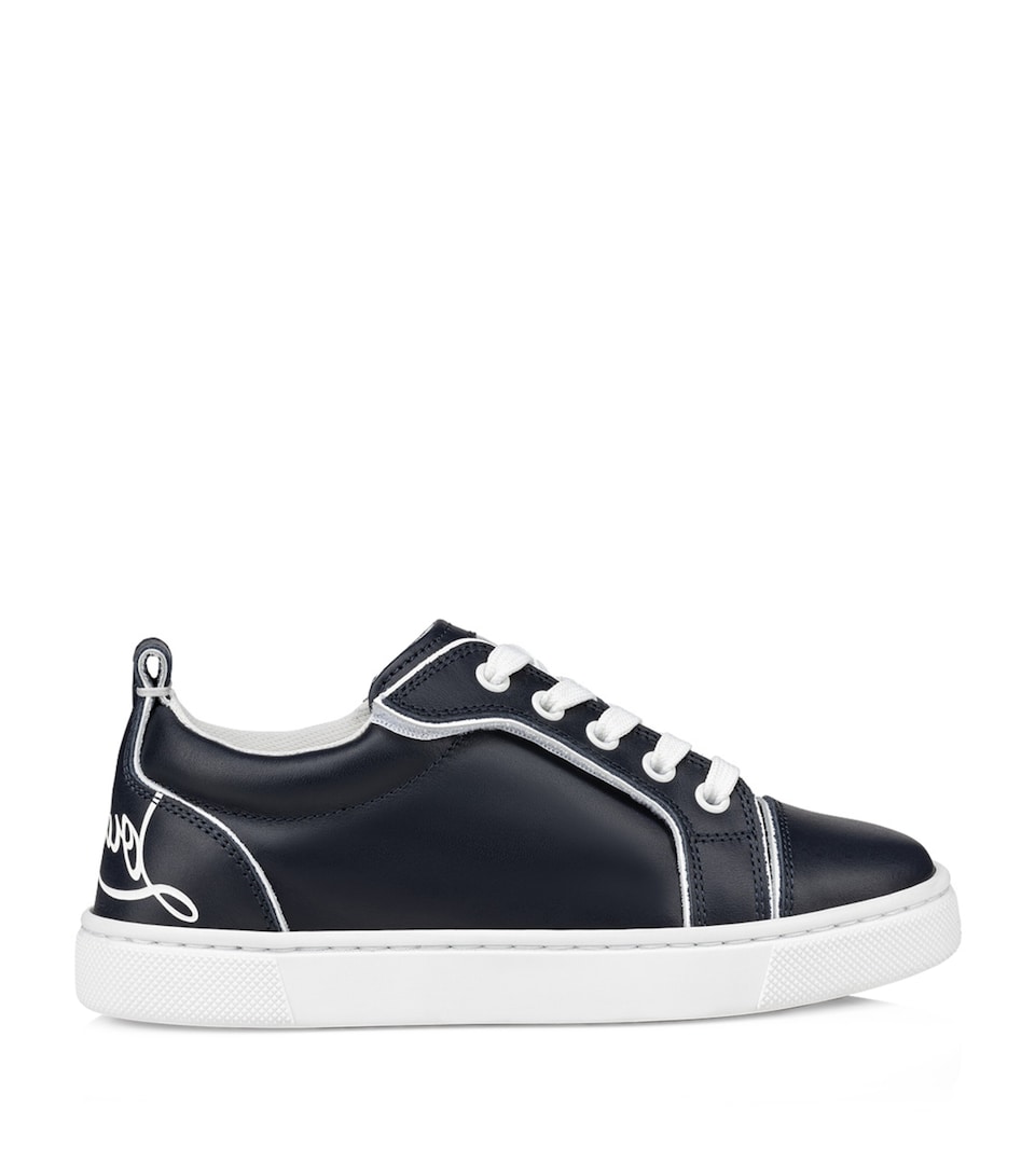 Funnyto Leather Low-Top Sneakers