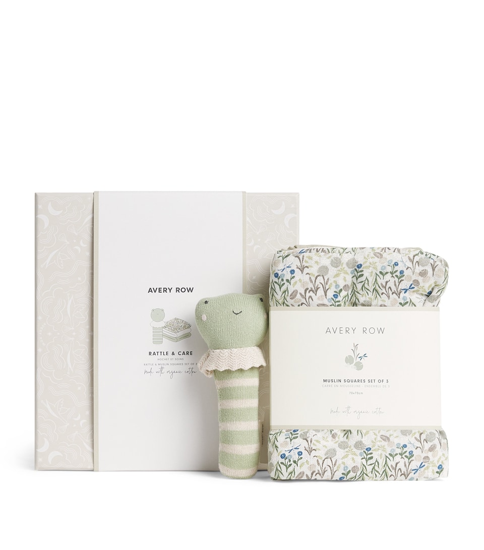 Avery Row Riverbank Rattle and Care New Baby Gift Set Riverbank