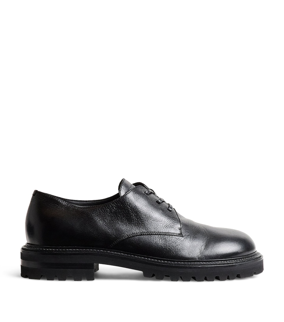 Giorgio Armani Leather Chunky Derby Shoes