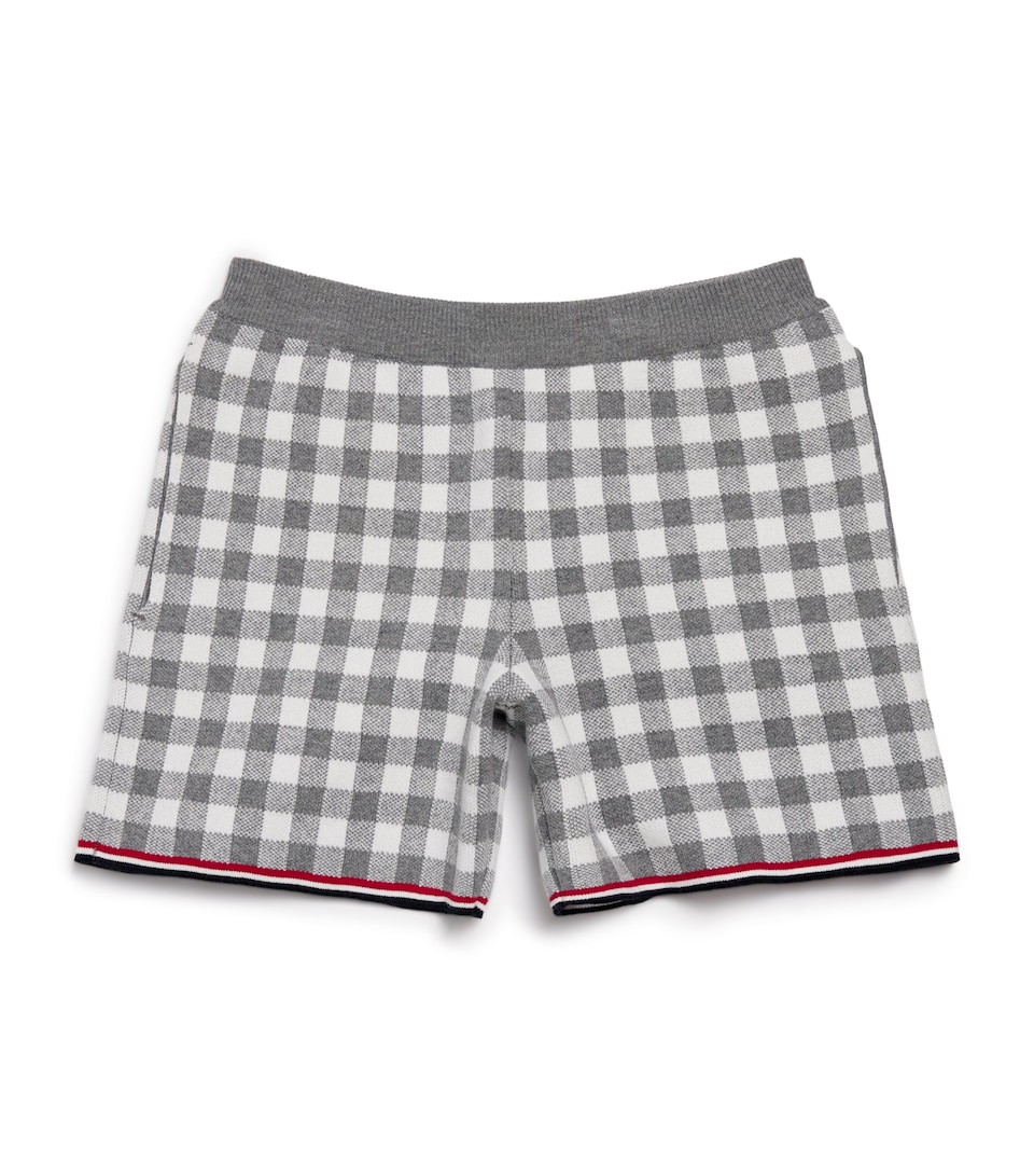 Gingham Split-Hem Shorts (2-12 Years)