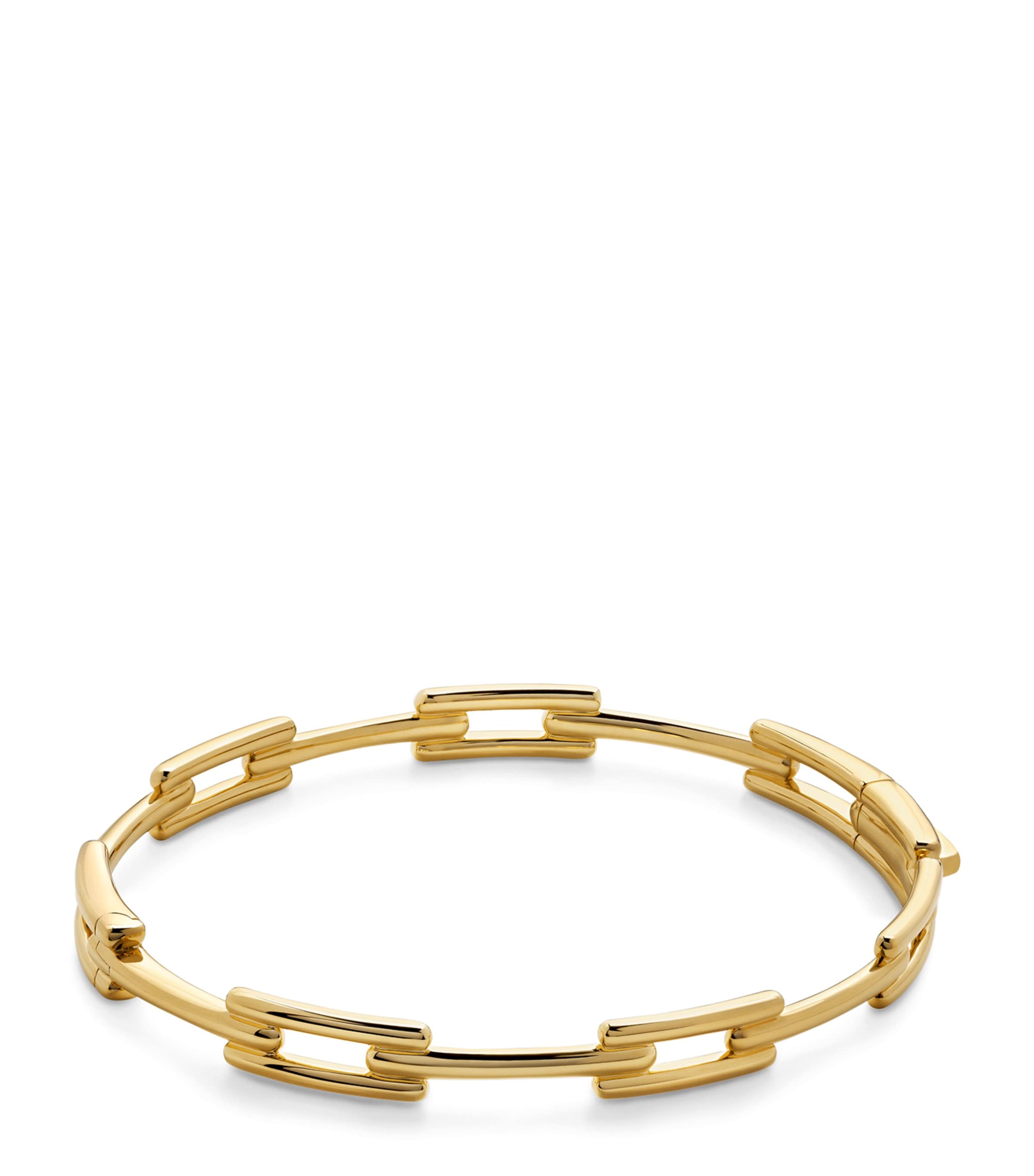 Monica Vinader Gold Vermeil Signature Link Slim Bangle Gold Vermeil