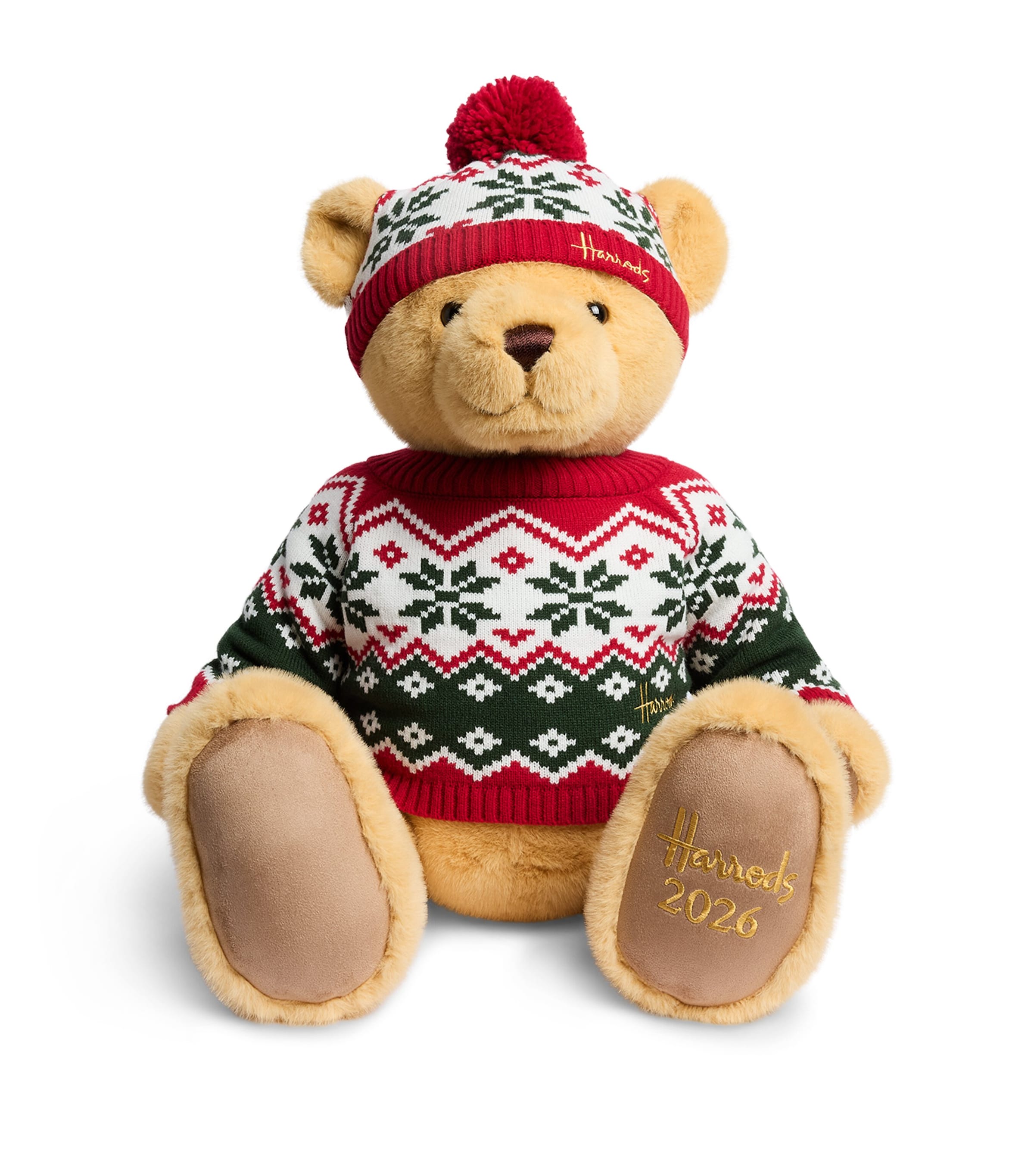 Harrods Christmas Bear 2026 Henry (50.5cm) Green