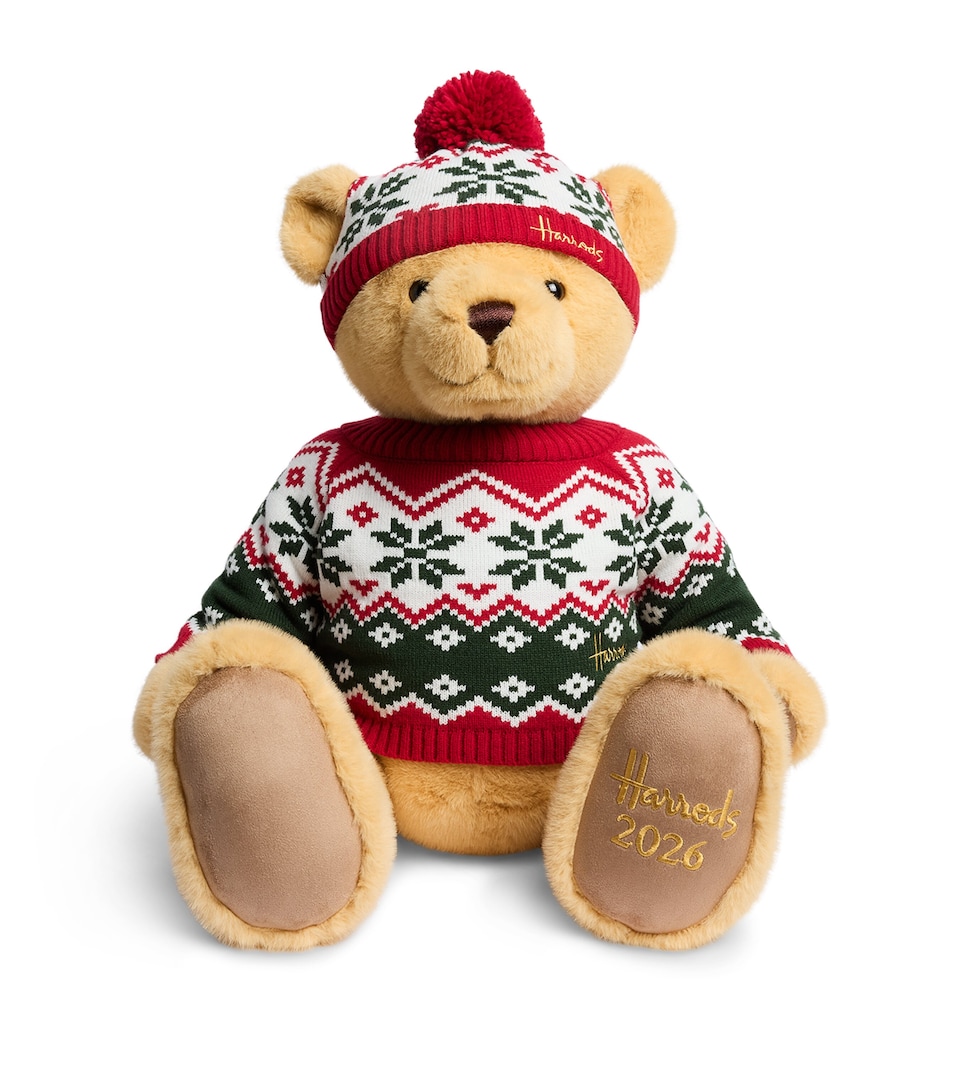 Harrods Christmas Bear 2026 Henry (50.5cm) Green