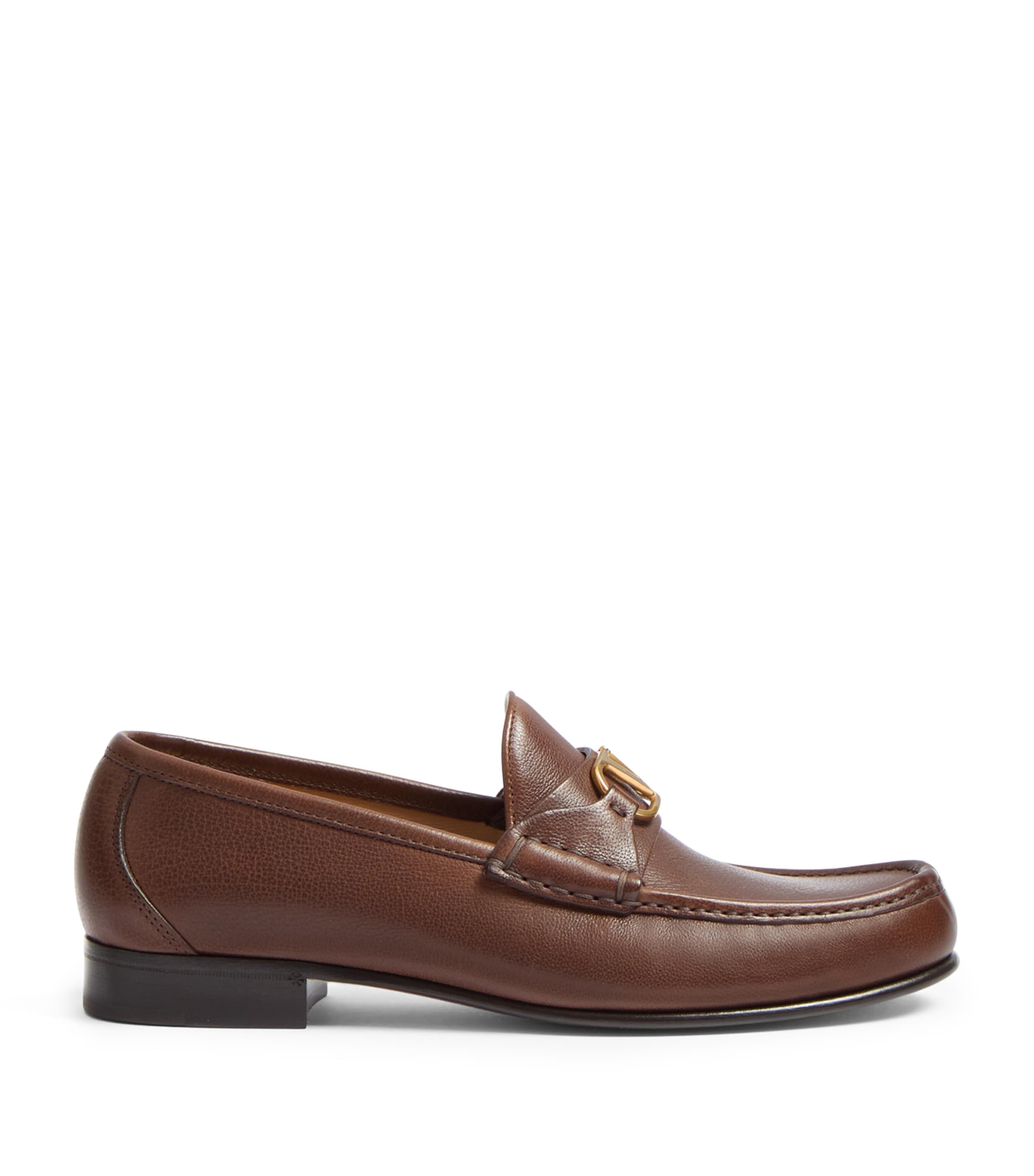 Leather VLogo Loafers