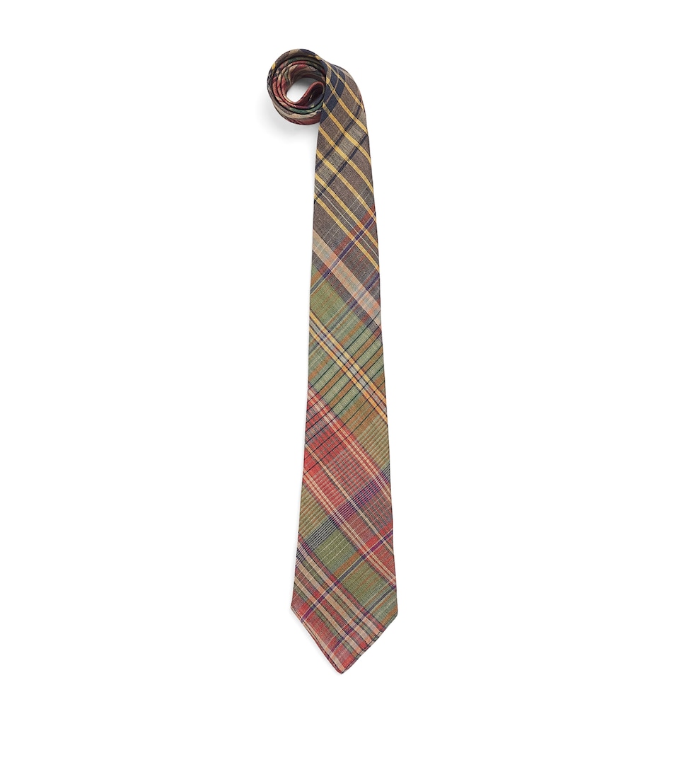 Linen Tartan Tie