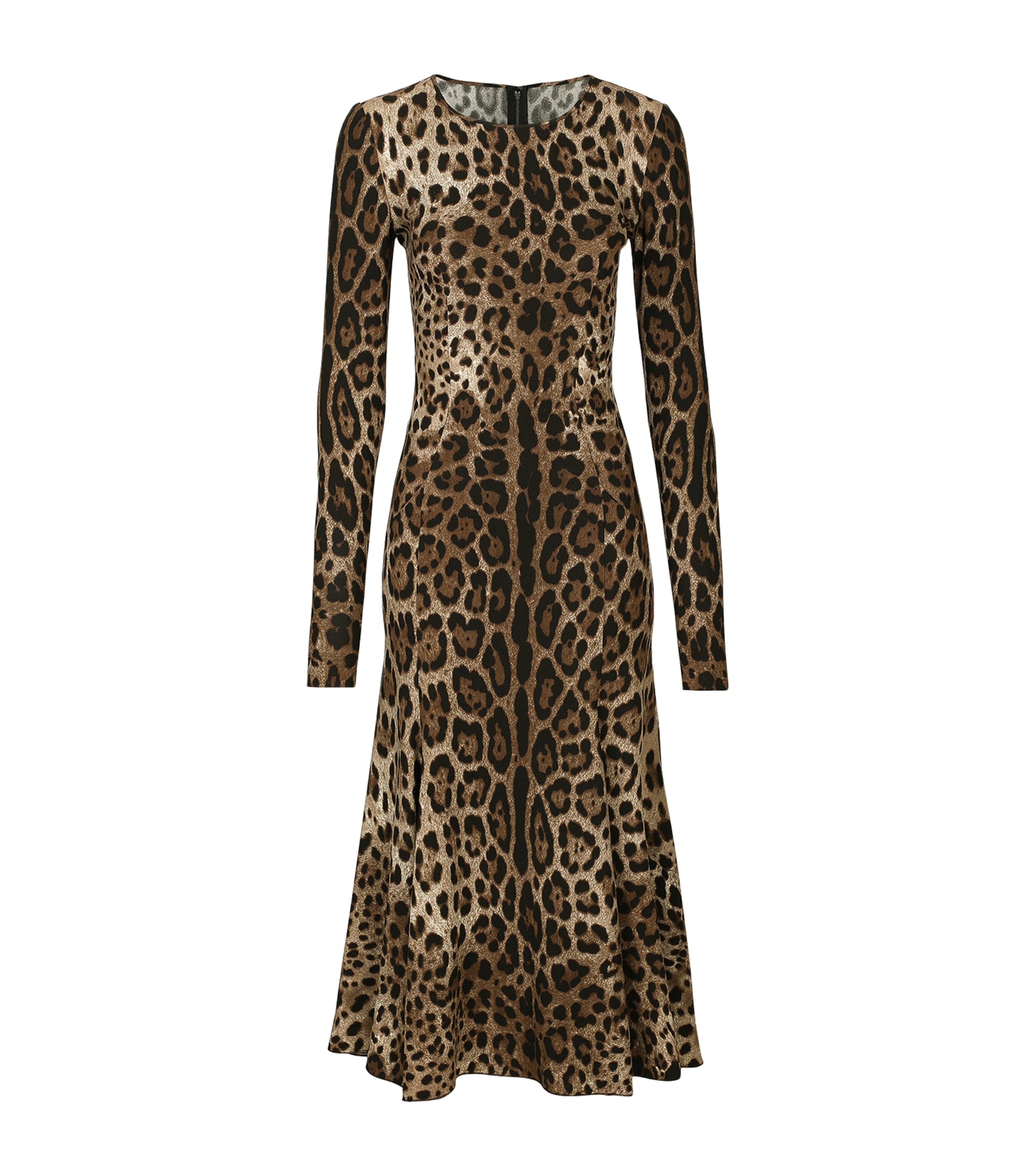 Leopard Print Midi Dress