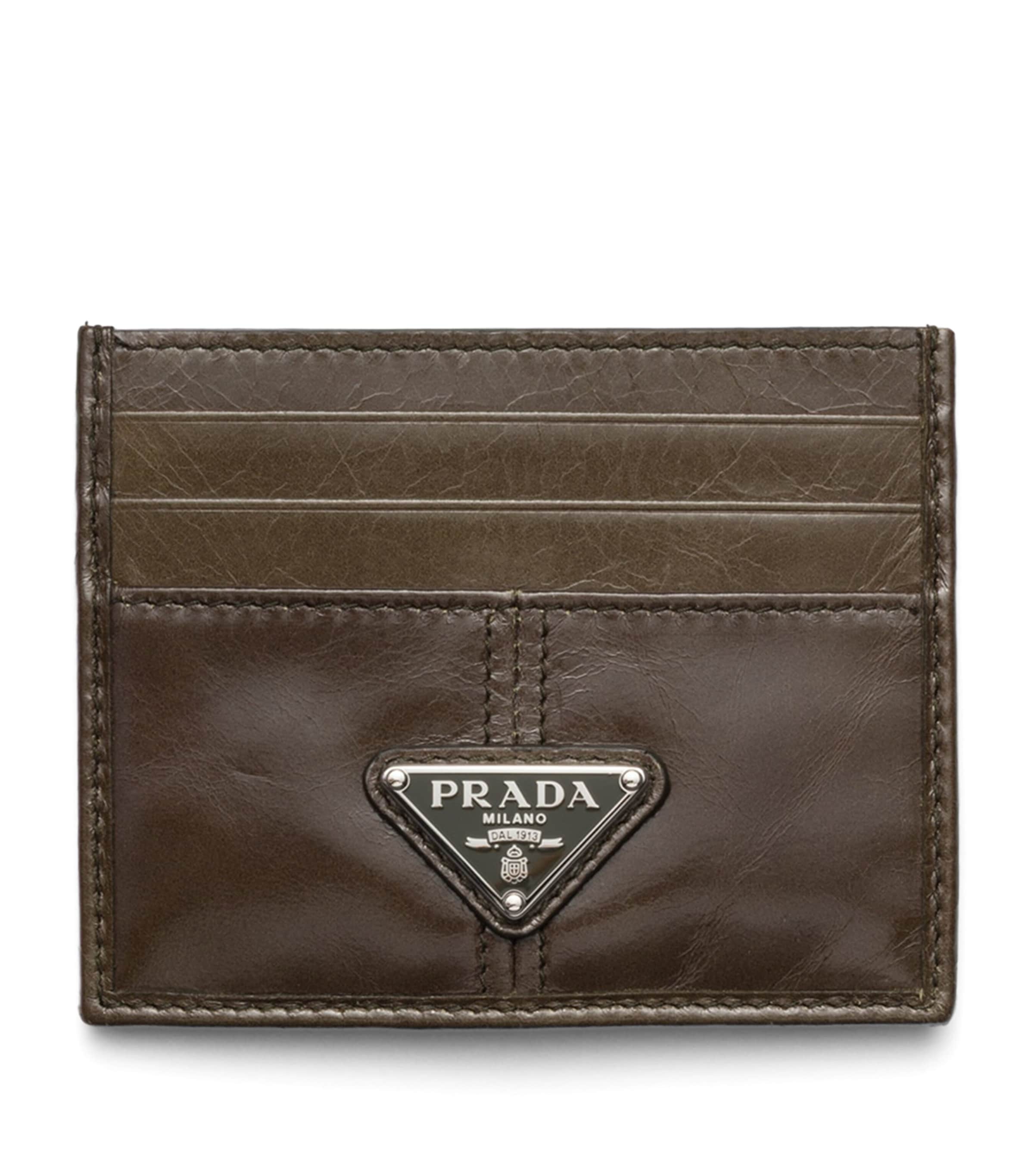 Prada Black Small Leather Press-Stud Wallet | Harrods UK