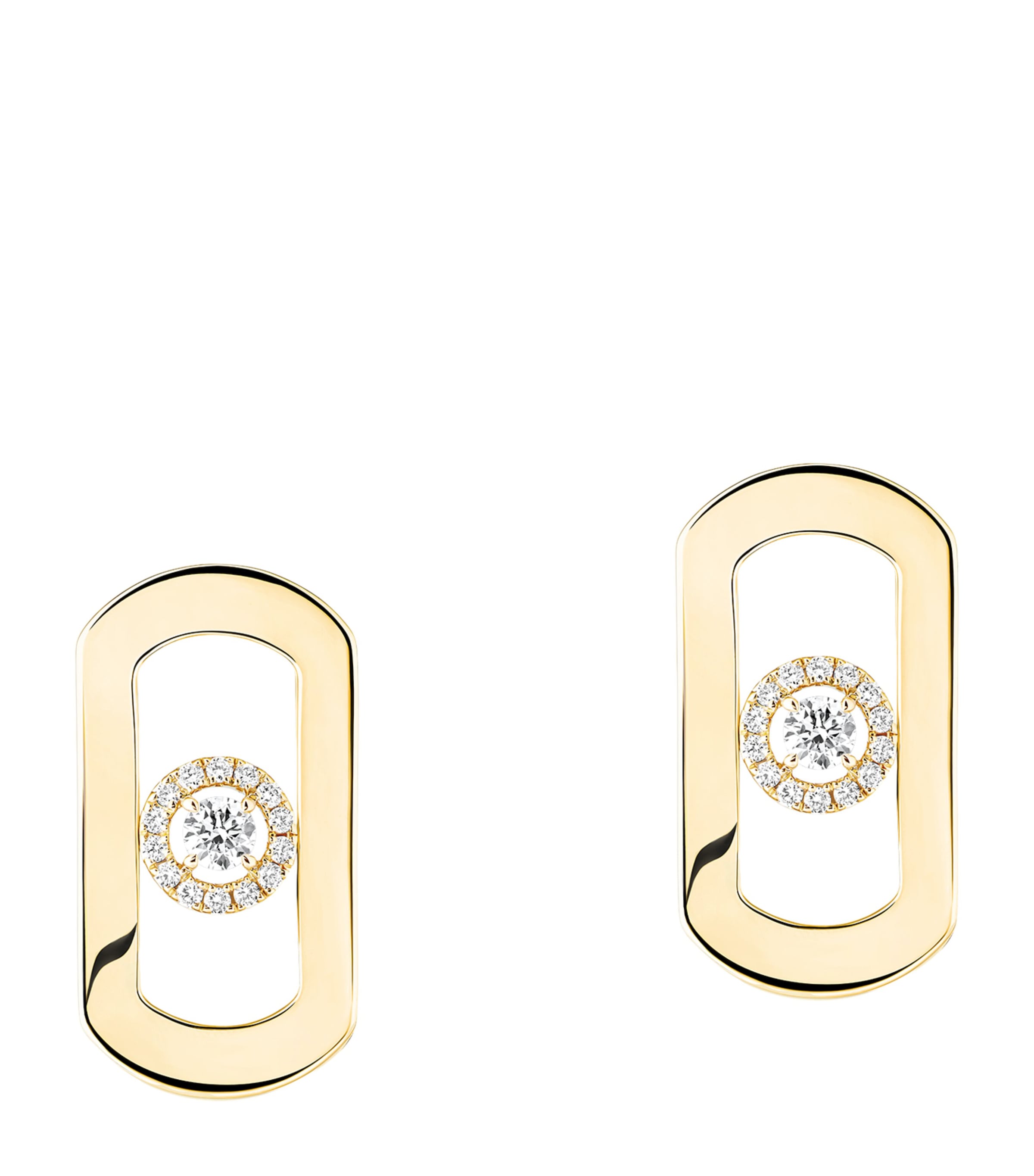 Messika So Move Yellow Gold and Diamond Stud Earrings (0.23ct) Yellow Gold