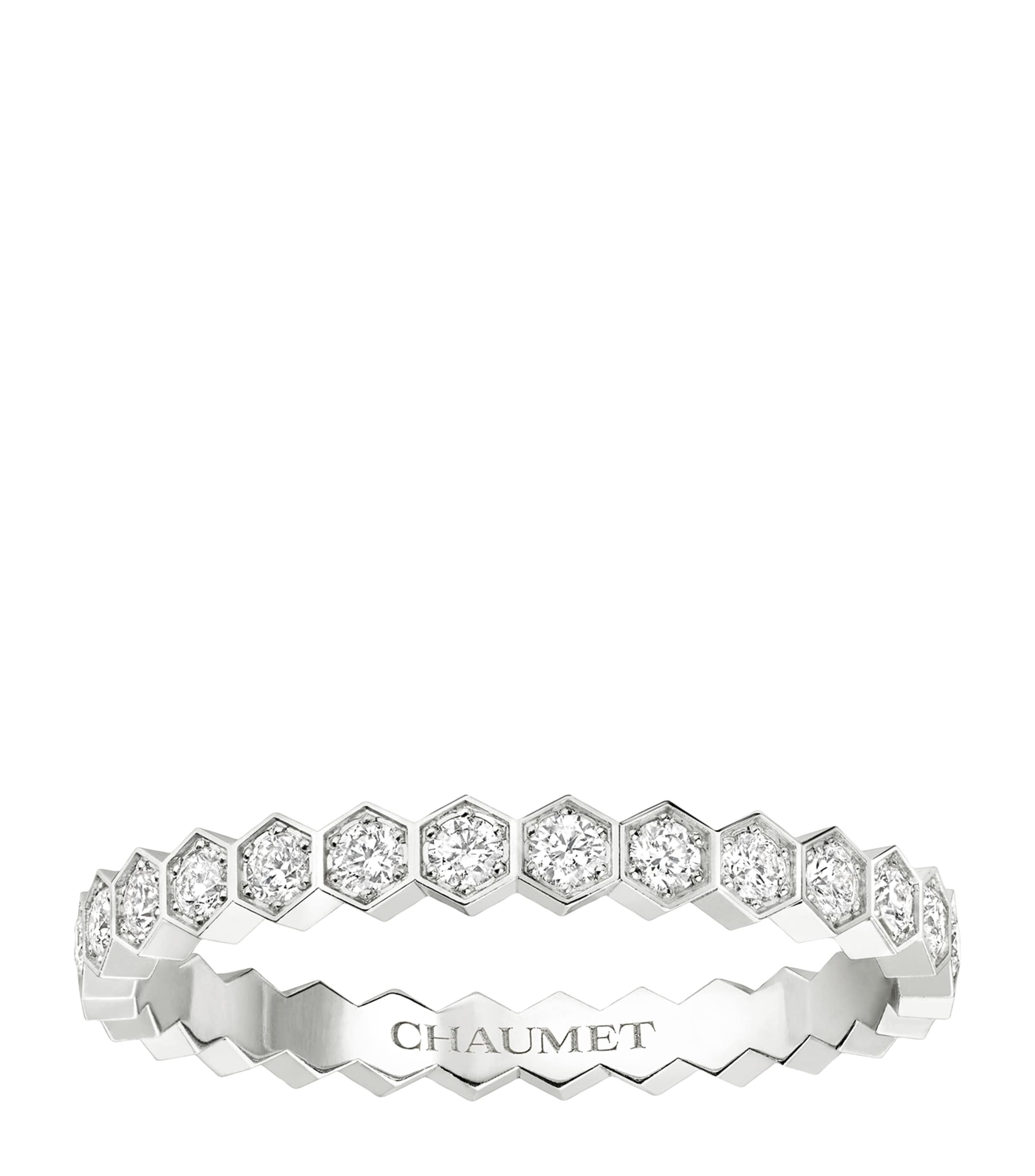 White Gold and Diamond Bee de Chaumet Ring