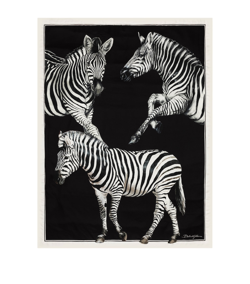 Silk Zebra Quilted Throw (140cm x 180cm)