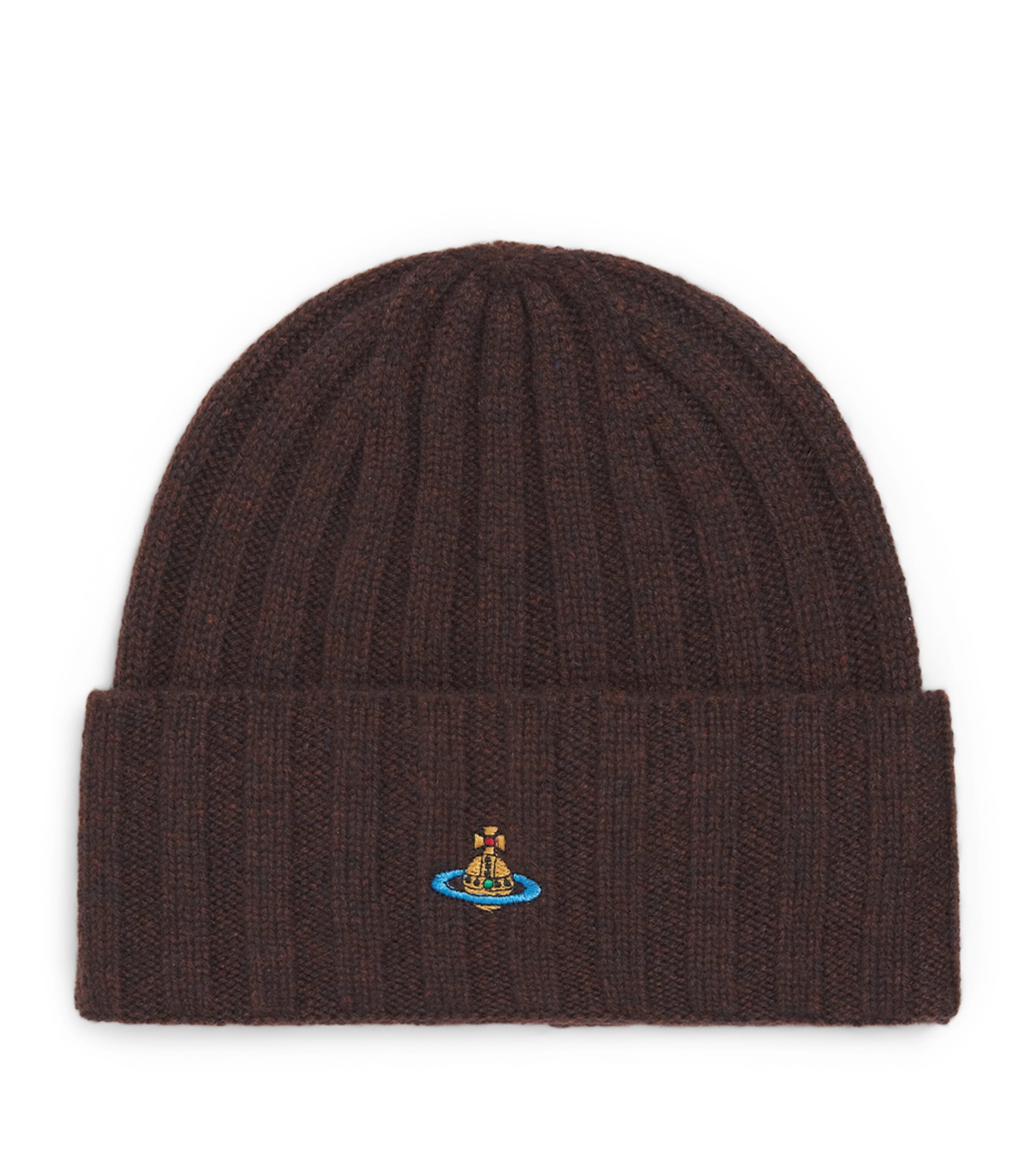 Vivienne Westwood Cashmere Classic Beanie Brown