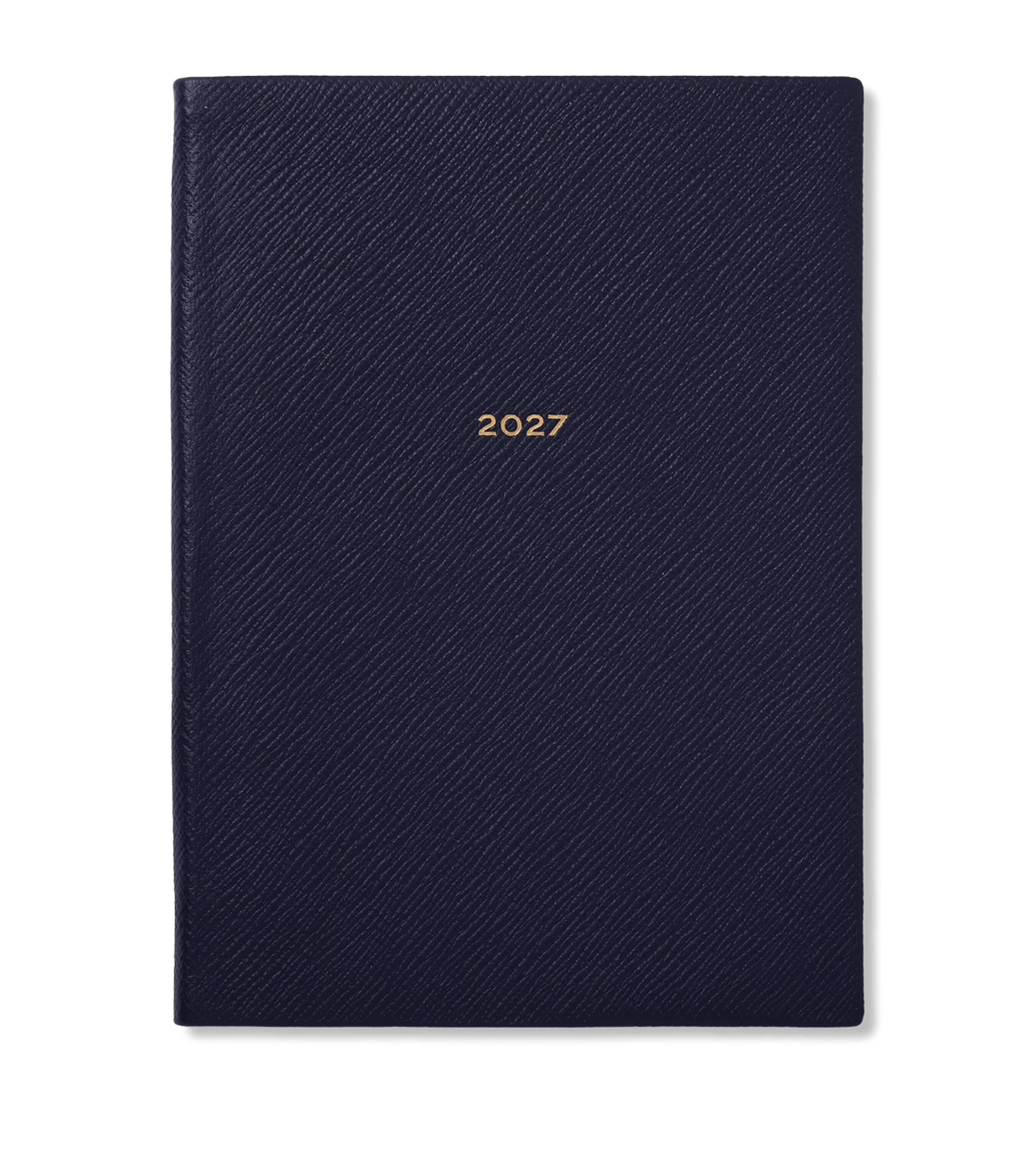 Smythson Leather Soho Weekly Diary 2027 Navy