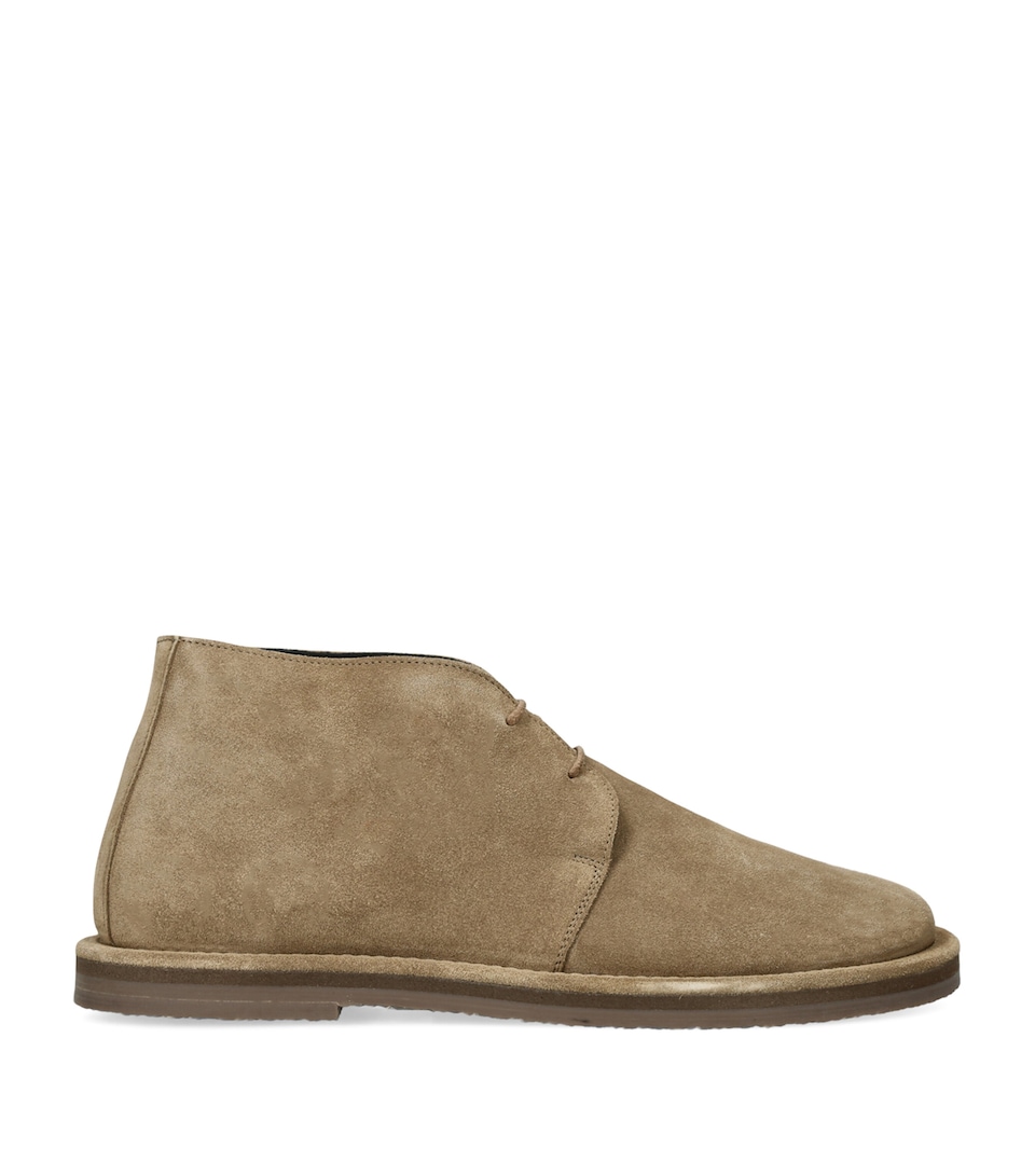 Studio Nicholson Suede Woodrow Boots Taupe
