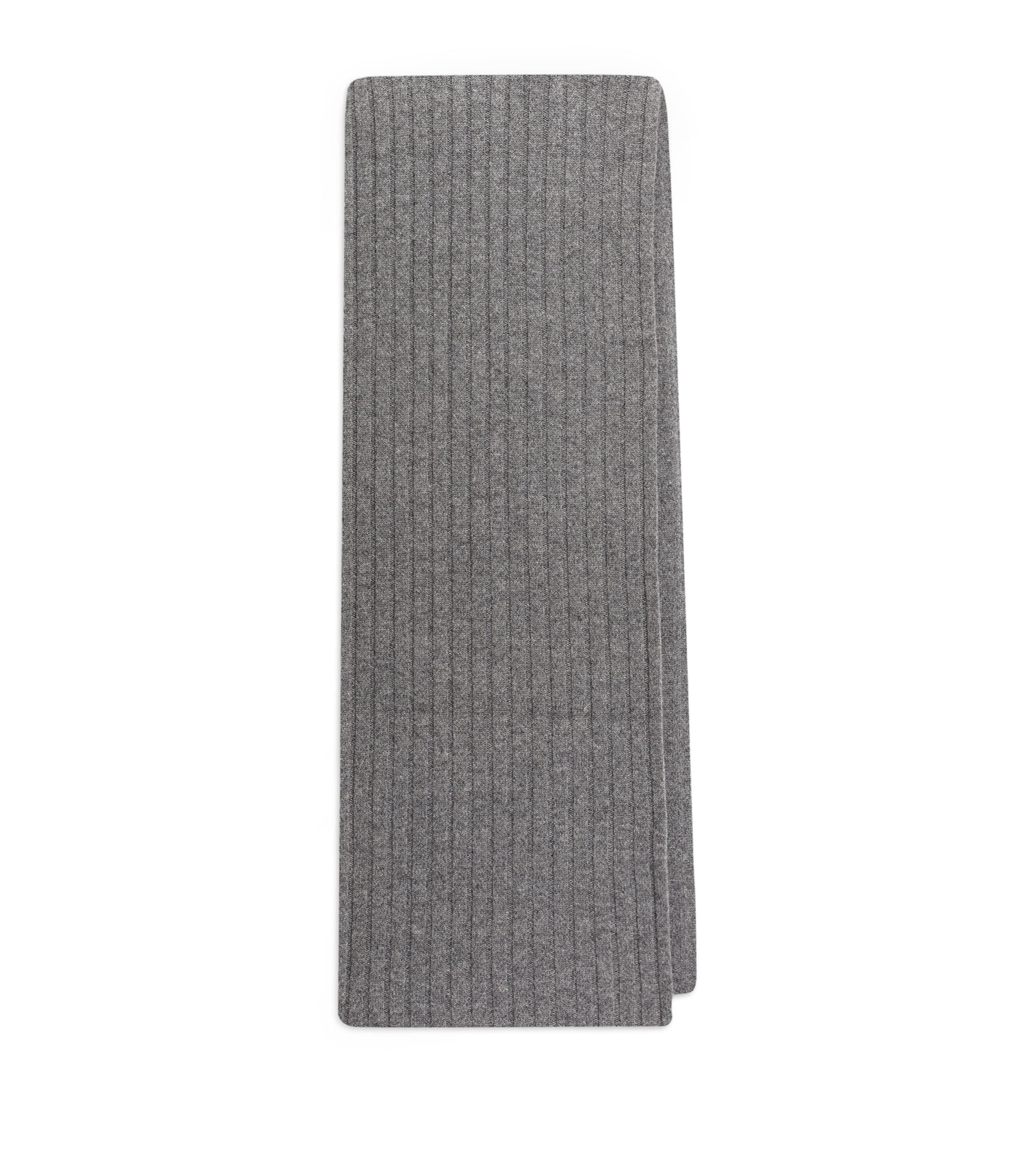 Cashmere Rib-Knit Scarf