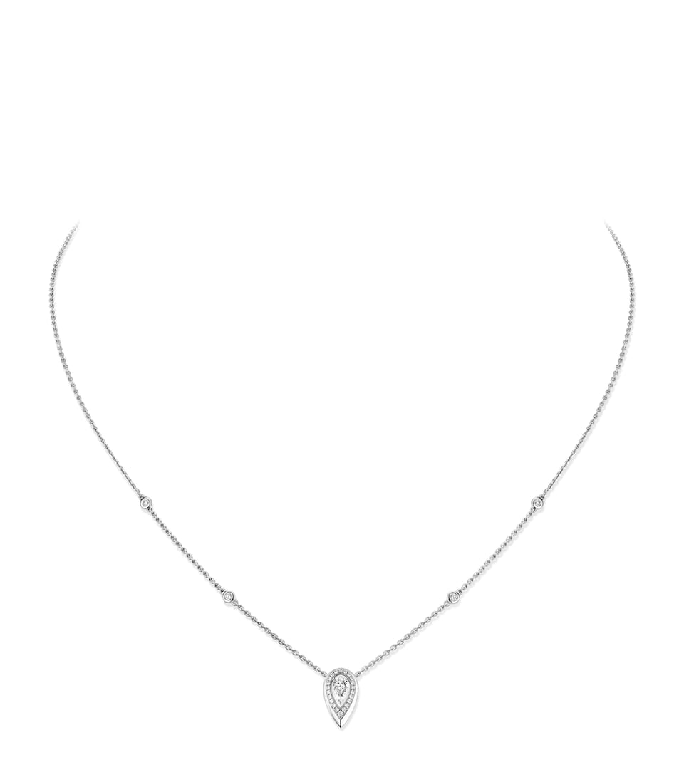 Messika Fiery White Gold and Diamond Pendant Necklace White Gold