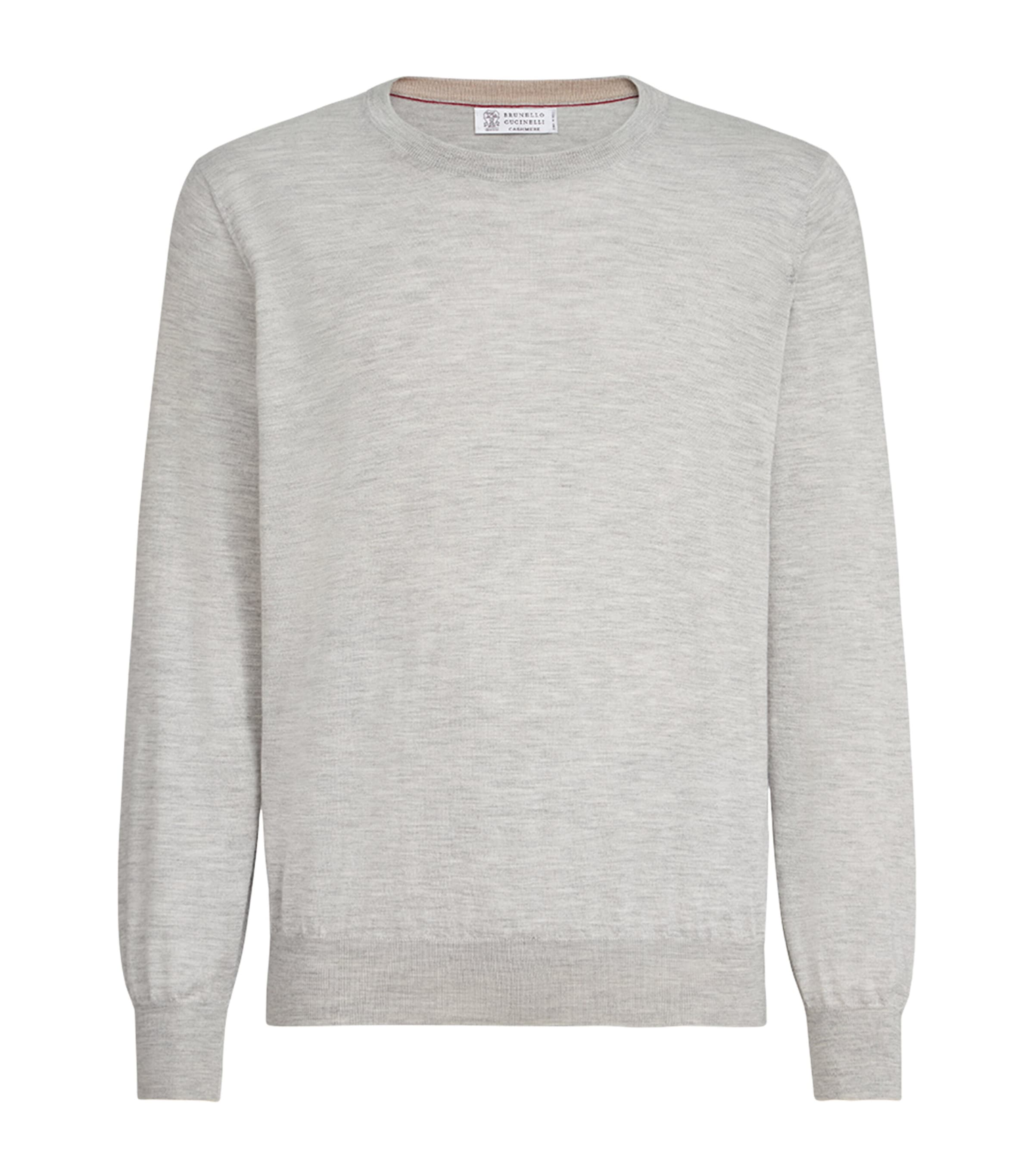 Brunello Cucinelli Mens Cashmere-Silk Crew-Neck Sweater