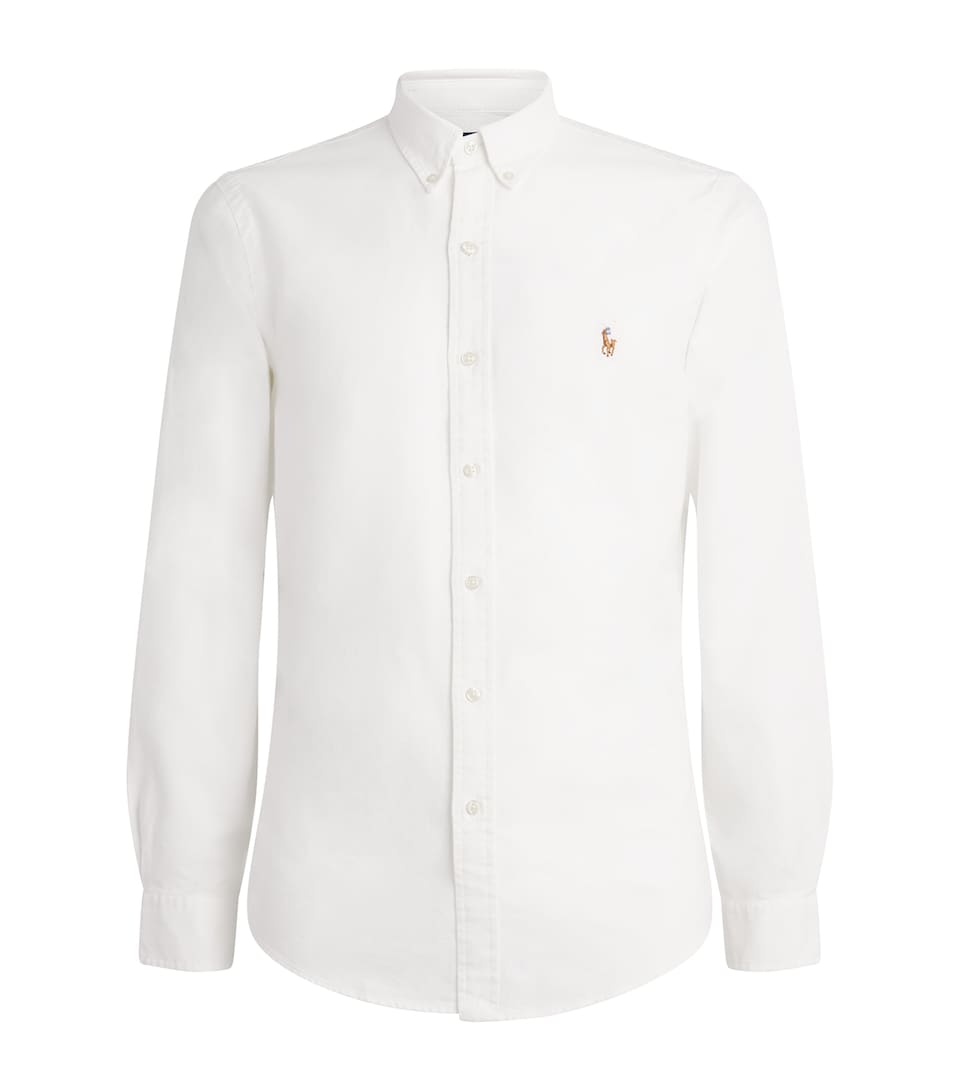 Polo Ralph Lauren Mens Slim Oxford Shirt White