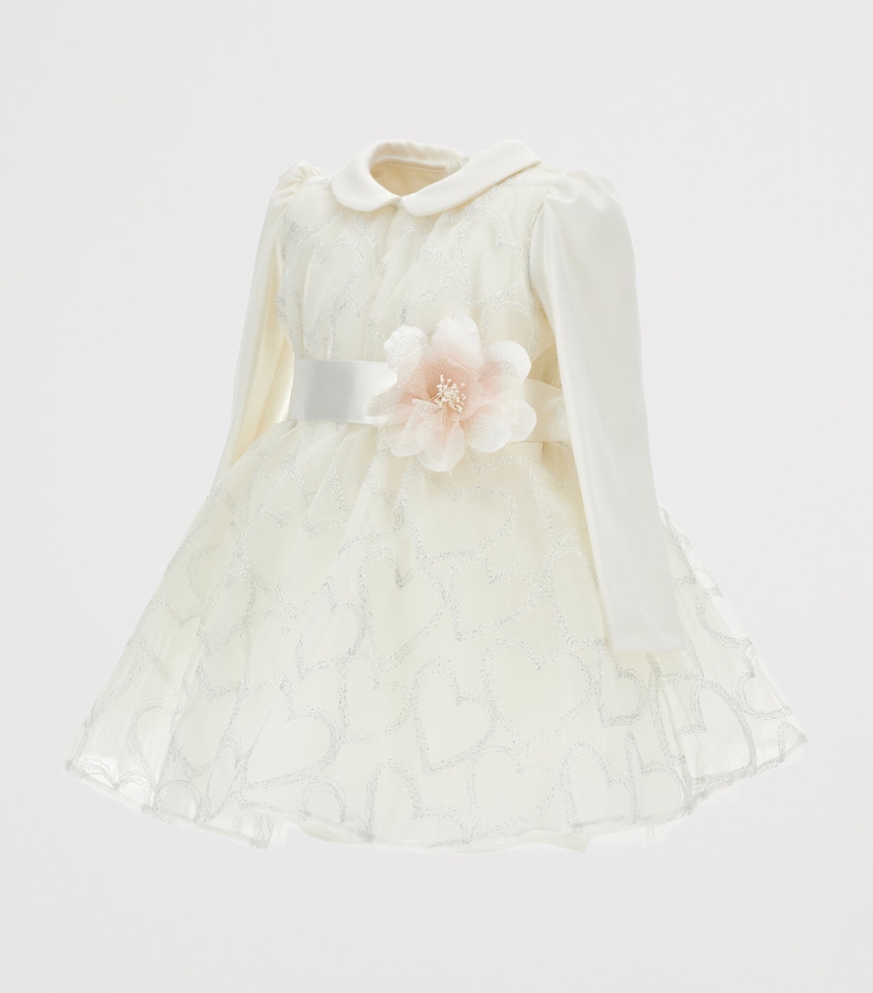 Tulle Glitter-Heart Appliqué Dress (3-36 Months)