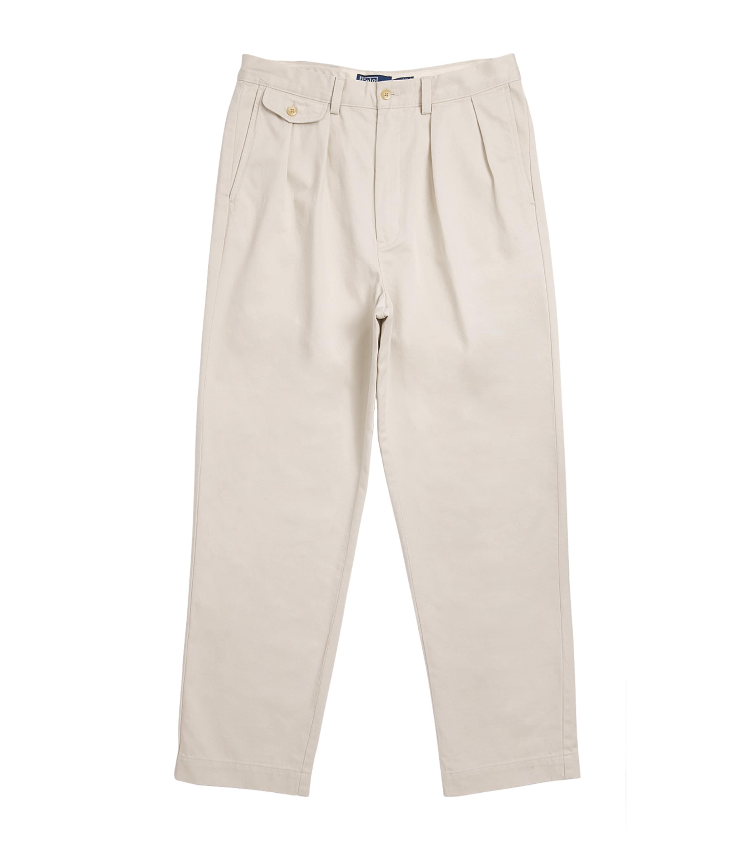 Polo Ralph Lauren Mens Cotton Pleated Whitman Chinos New Stone