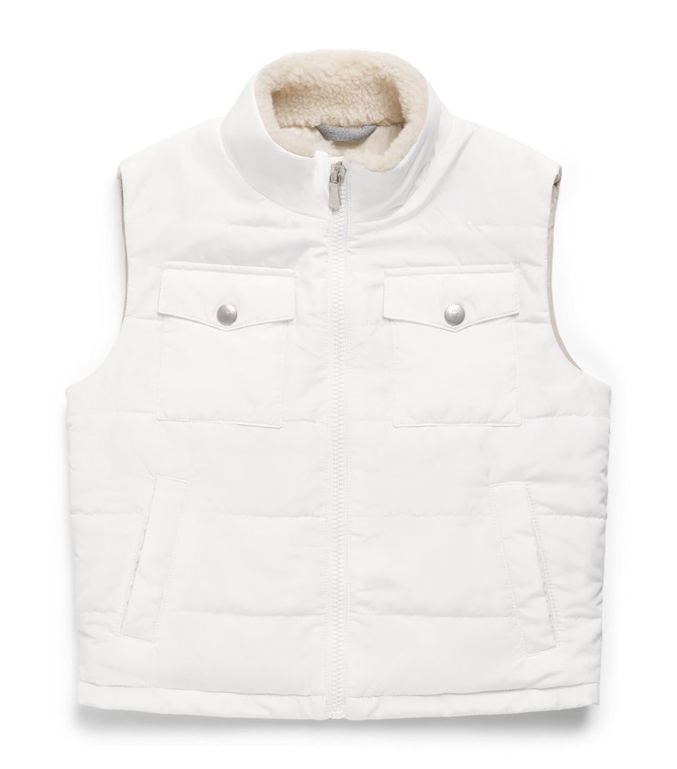 Eleventy Kids Padded Gilet (2-16 Years) Ivory