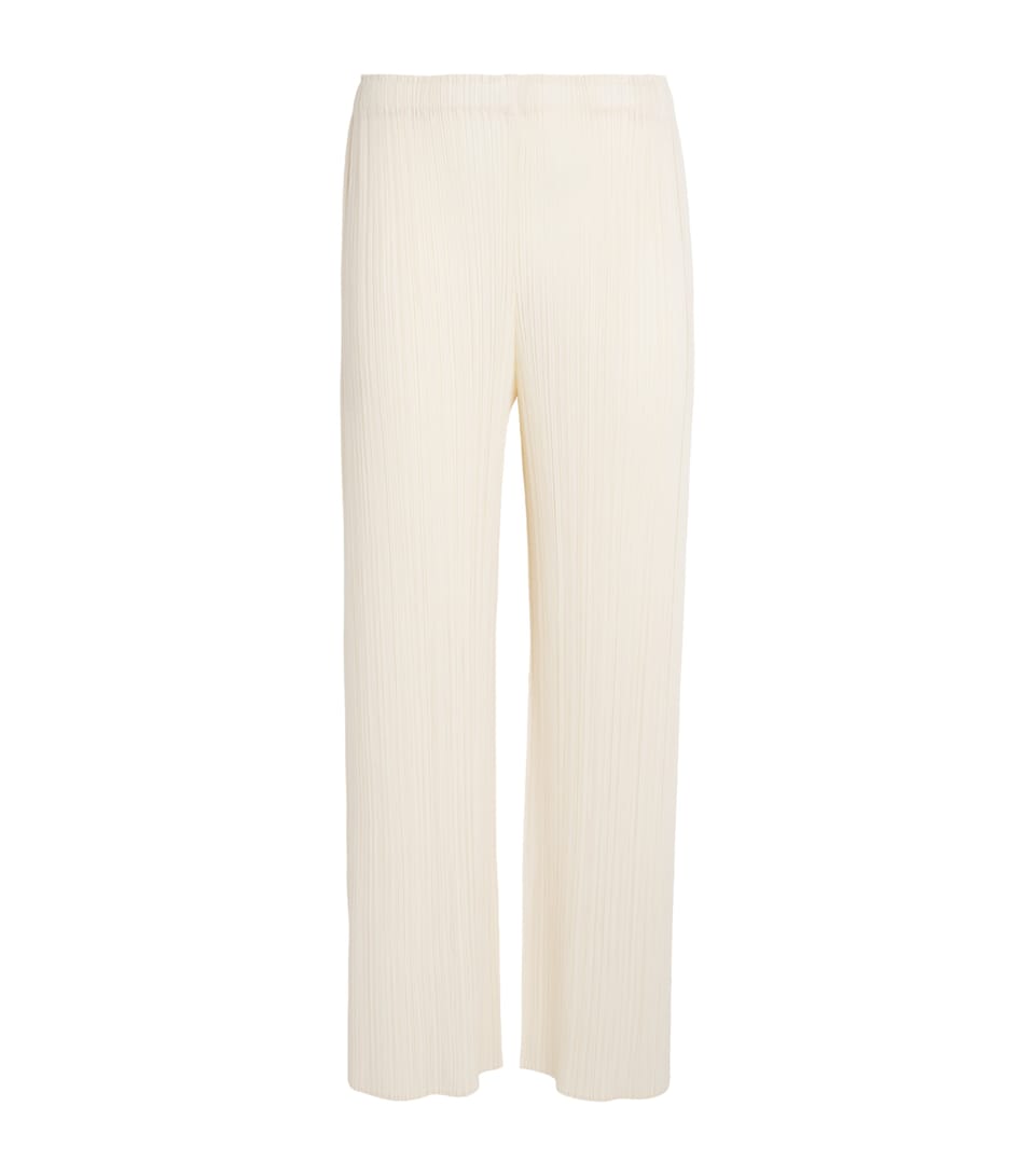 Pleats Please Issey Miyake Womens Monthly Colors August Trousers Off White