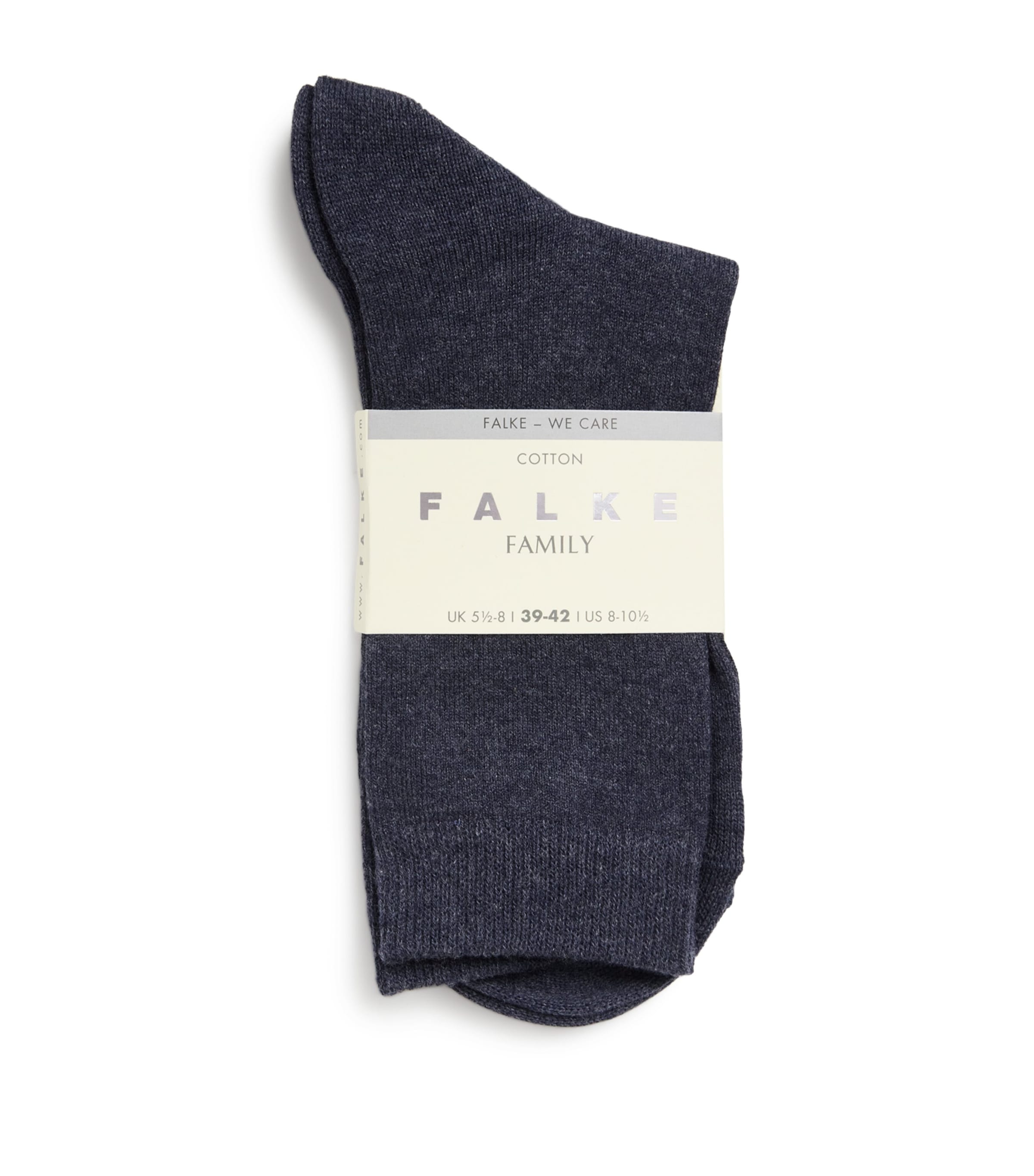 Falke Womens Cotton-Blend Family Socks Dark Blue Me