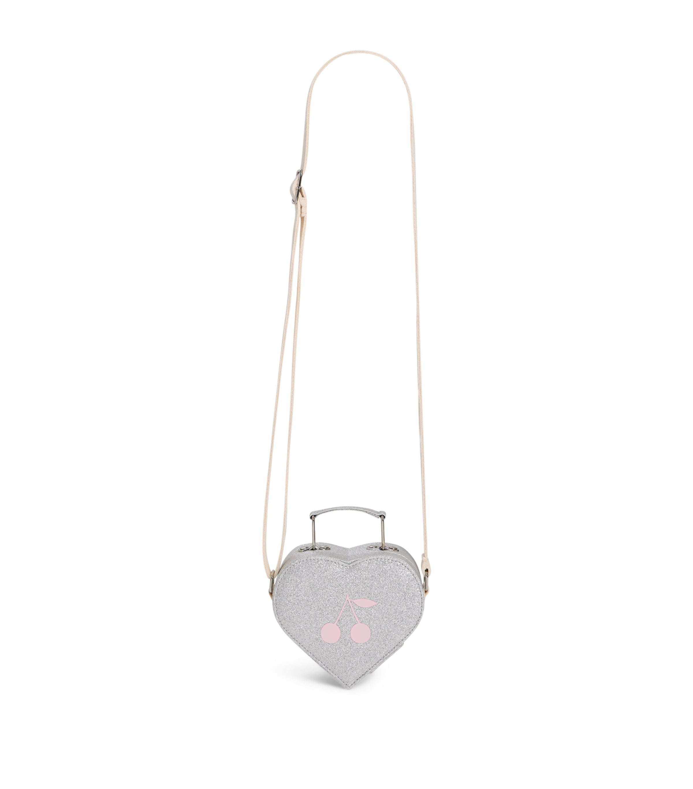 Bonpoint Heart-Shaped Shoulder Bag Argent