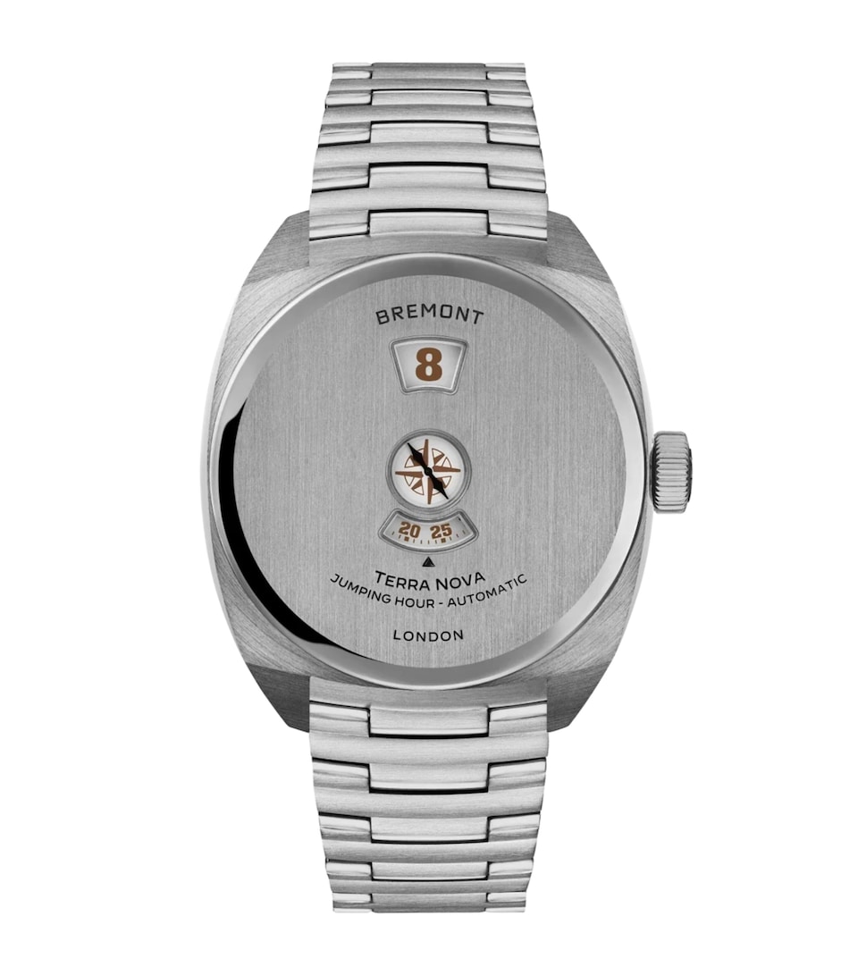 Stainless Steel Terra Nova Jumping Hour Watch 38mm
