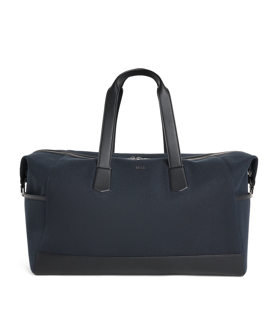 Faux Leather-Trim Holdall
