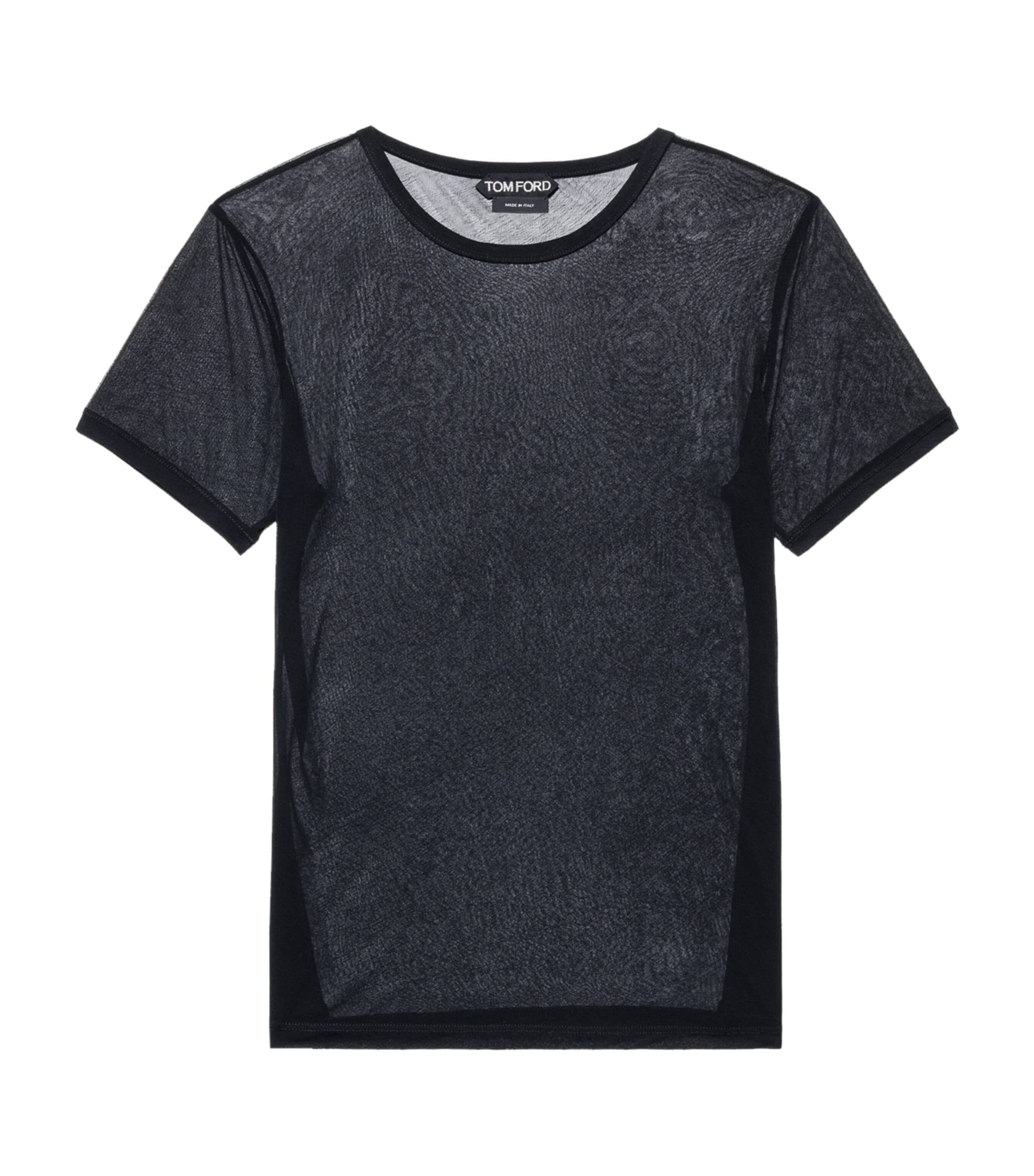 TOM FORD Womens Mesh Crew-Neck T-Shirt Naa