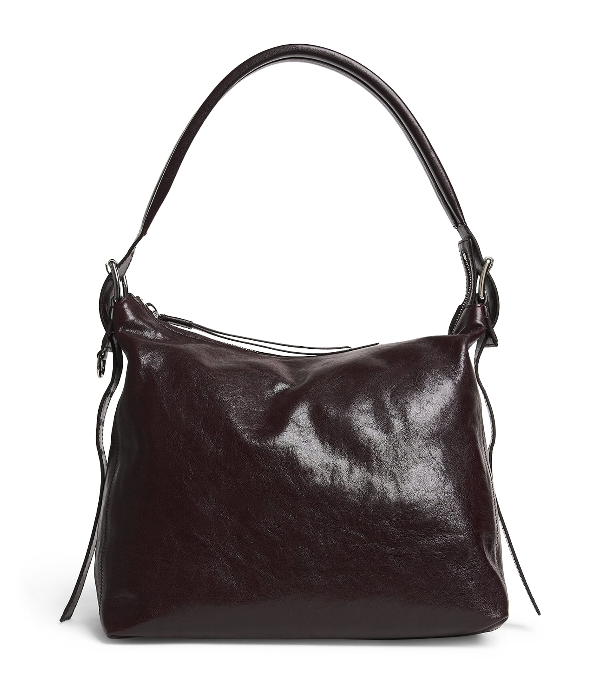 Lemaire Small Leather Belted Shoulder Bag Chianti