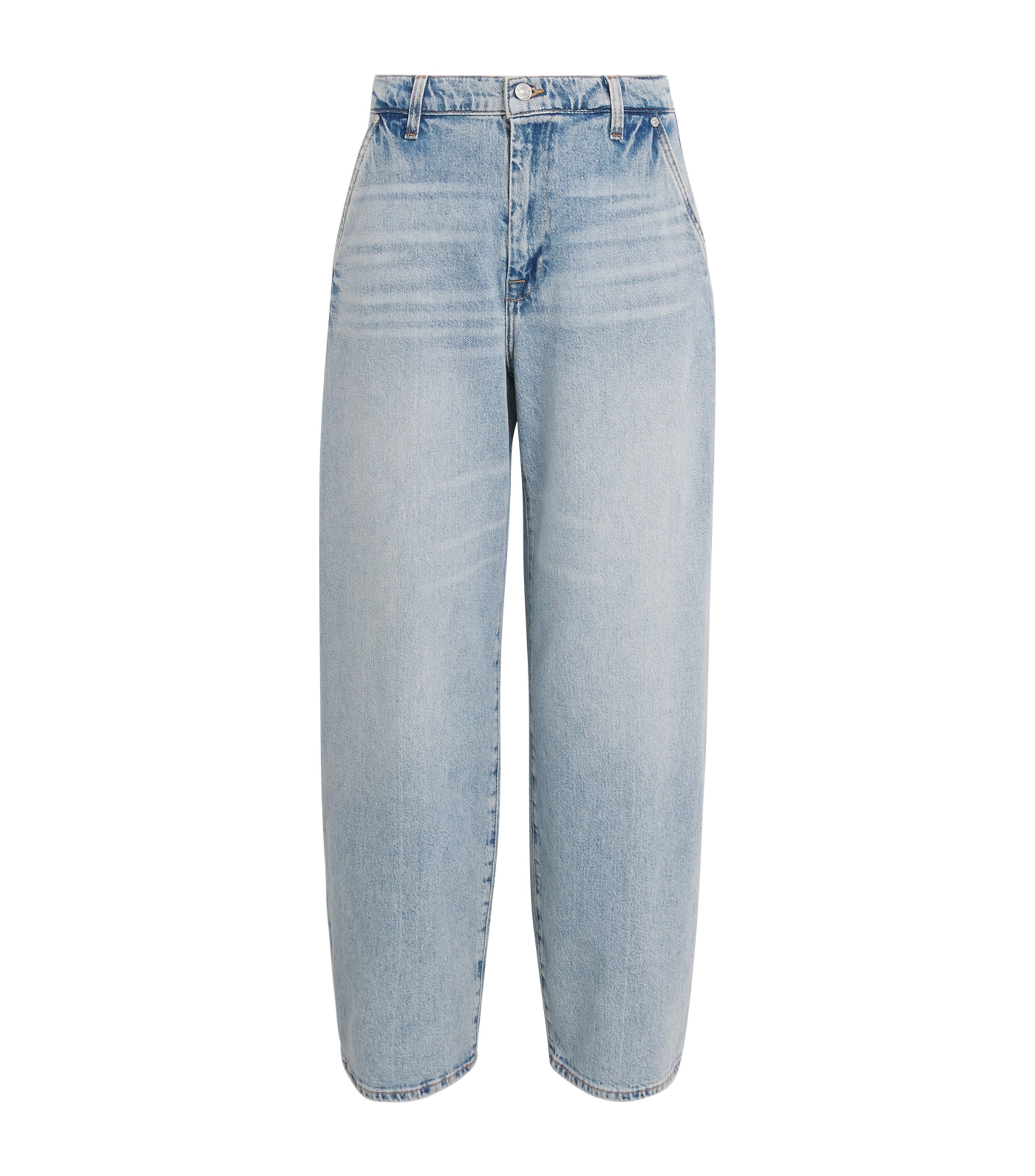 Twisted Bonnie Barrel-Leg Jeans