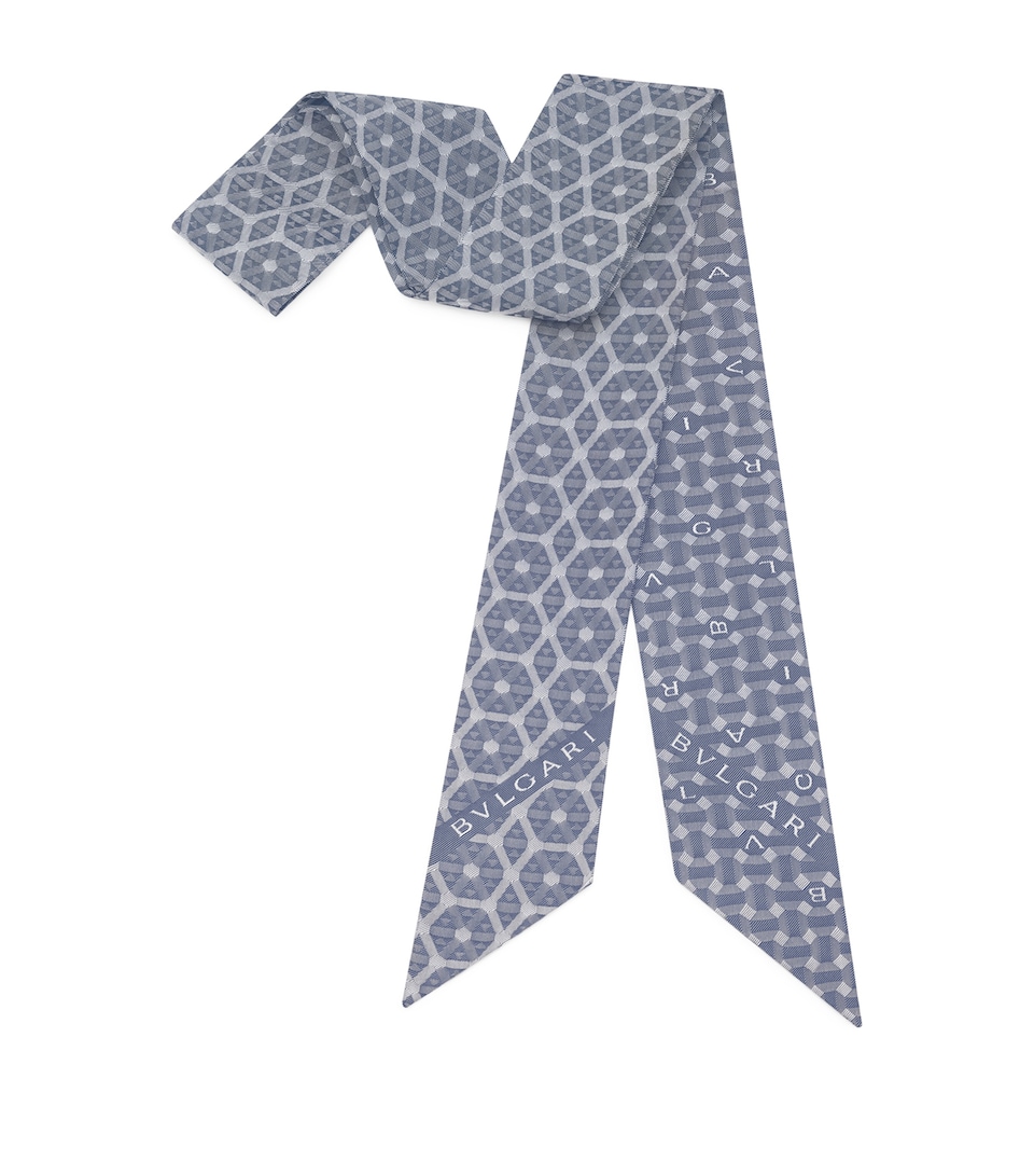 Silk Logo Jacquard Shelley Scarf