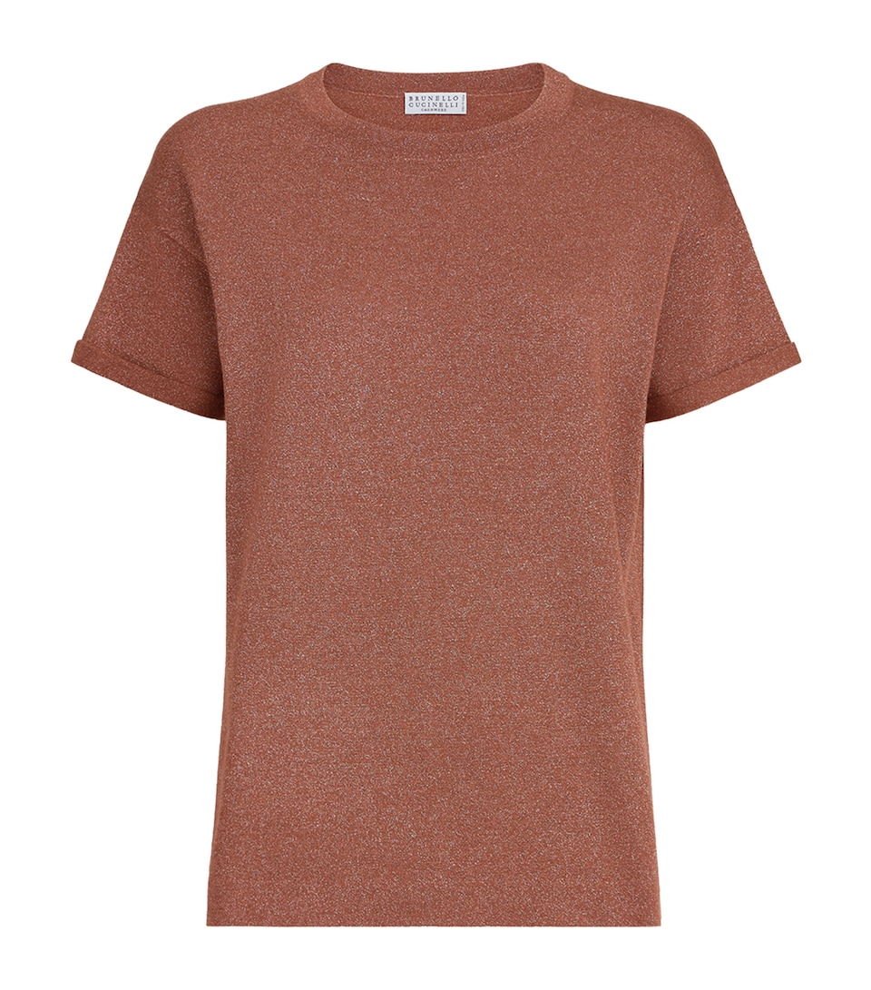 Cashmere-Blend Sparkling T-Shirt