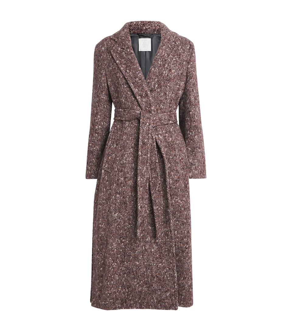 Herringbone Wrap Coat