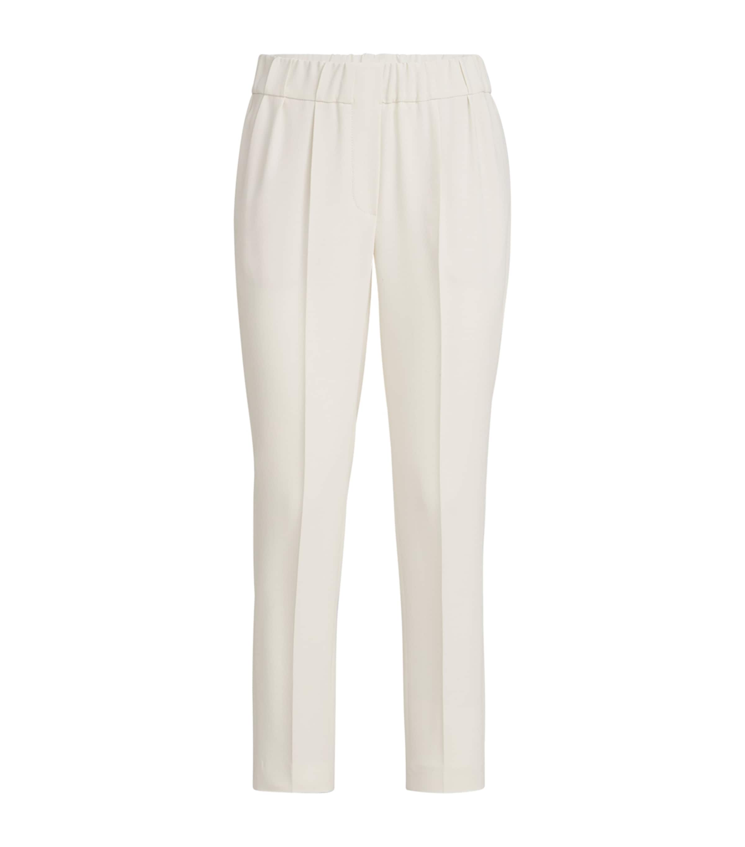 Brunello Cucinelli Womens Crepe Cady Slim Trousers