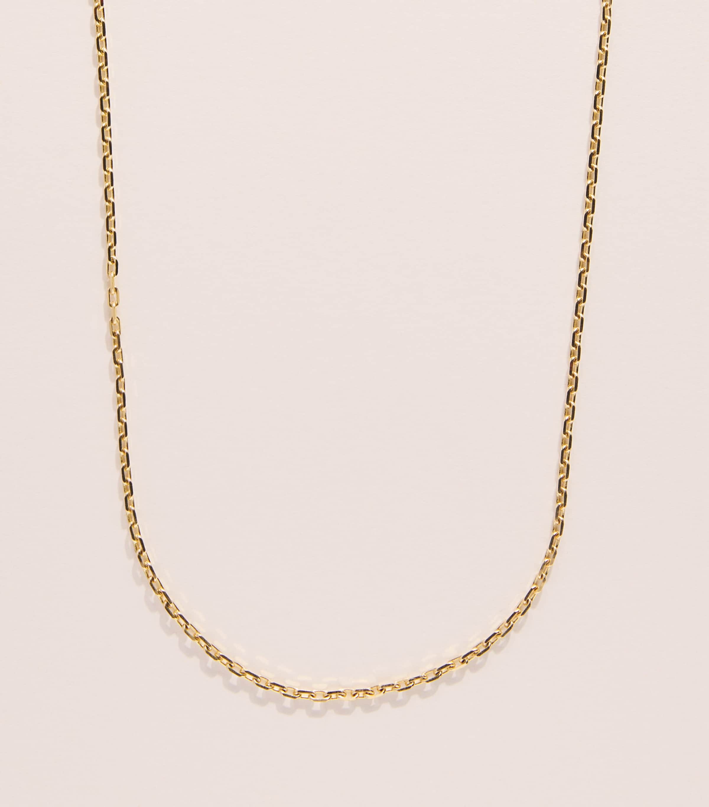 Jade Trau Yellow Gold Rectangle No.70 Chain Necklace Yellow Gold